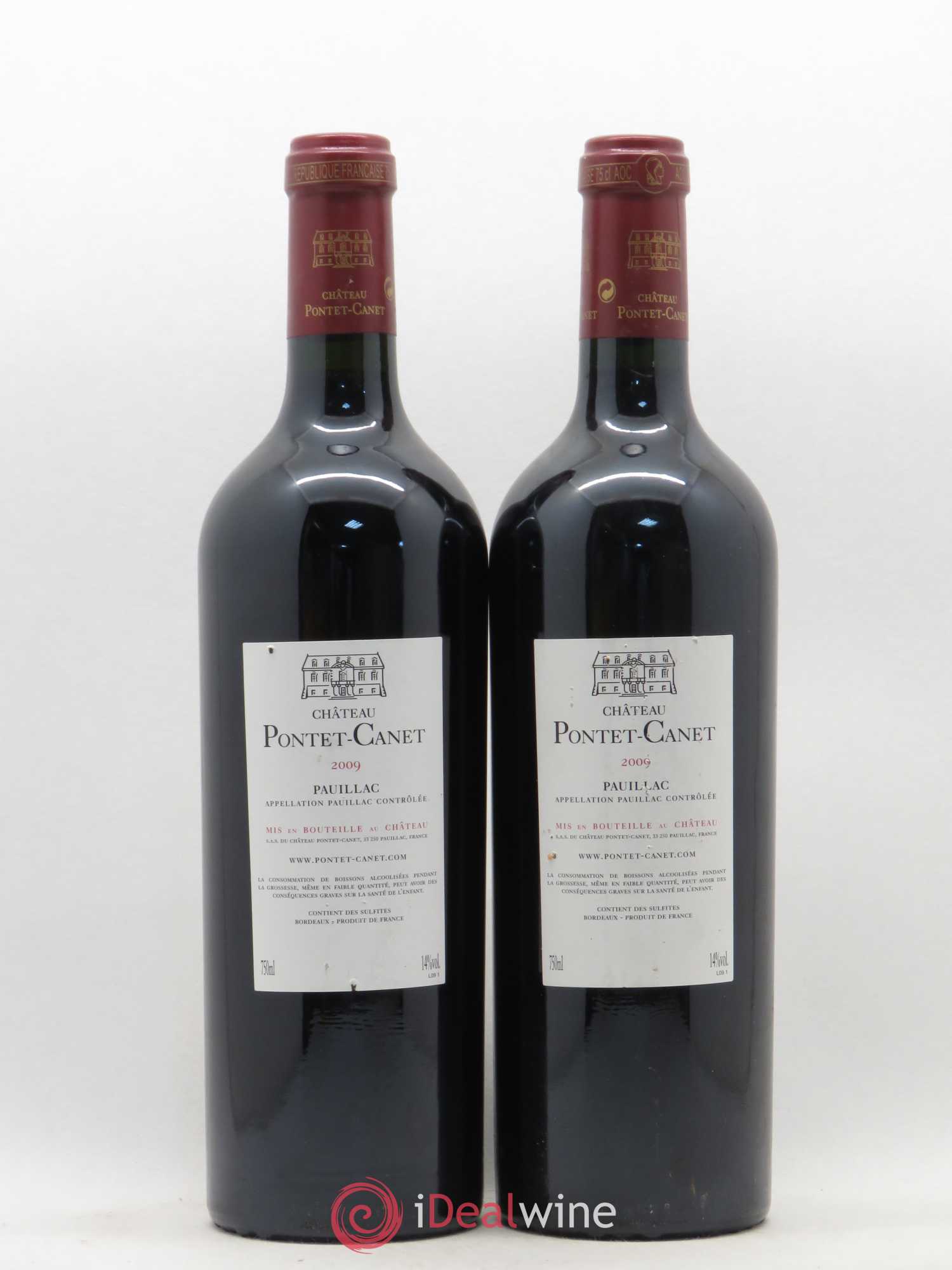 Château Pontet Canet 5ème Grand Cru Classé 2009 - Lot de 2 bouteilles - 1