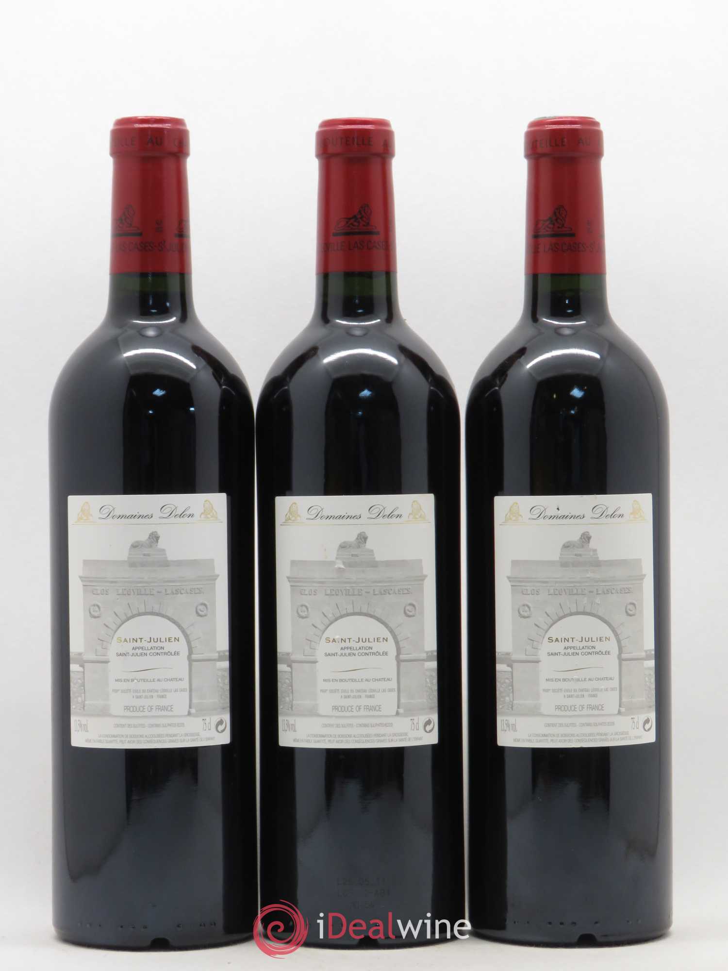 Château Léoville Las Cases 2ème Grand Cru Classé 2009 - Lot de 3 bouteilles - 1