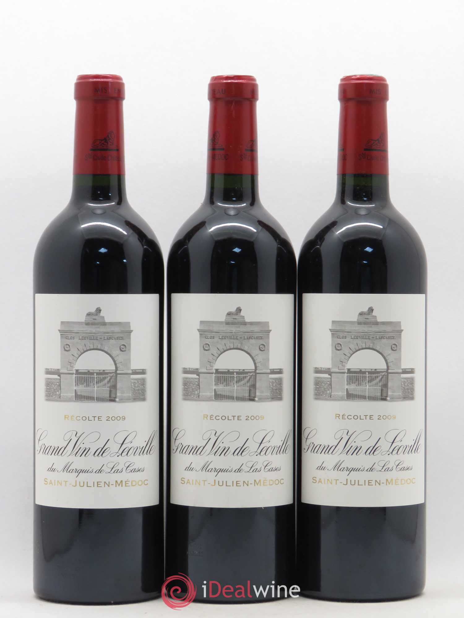Château Léoville Las Cases 2ème Grand Cru Classé 2009 - Lot de 3 bouteilles - 0