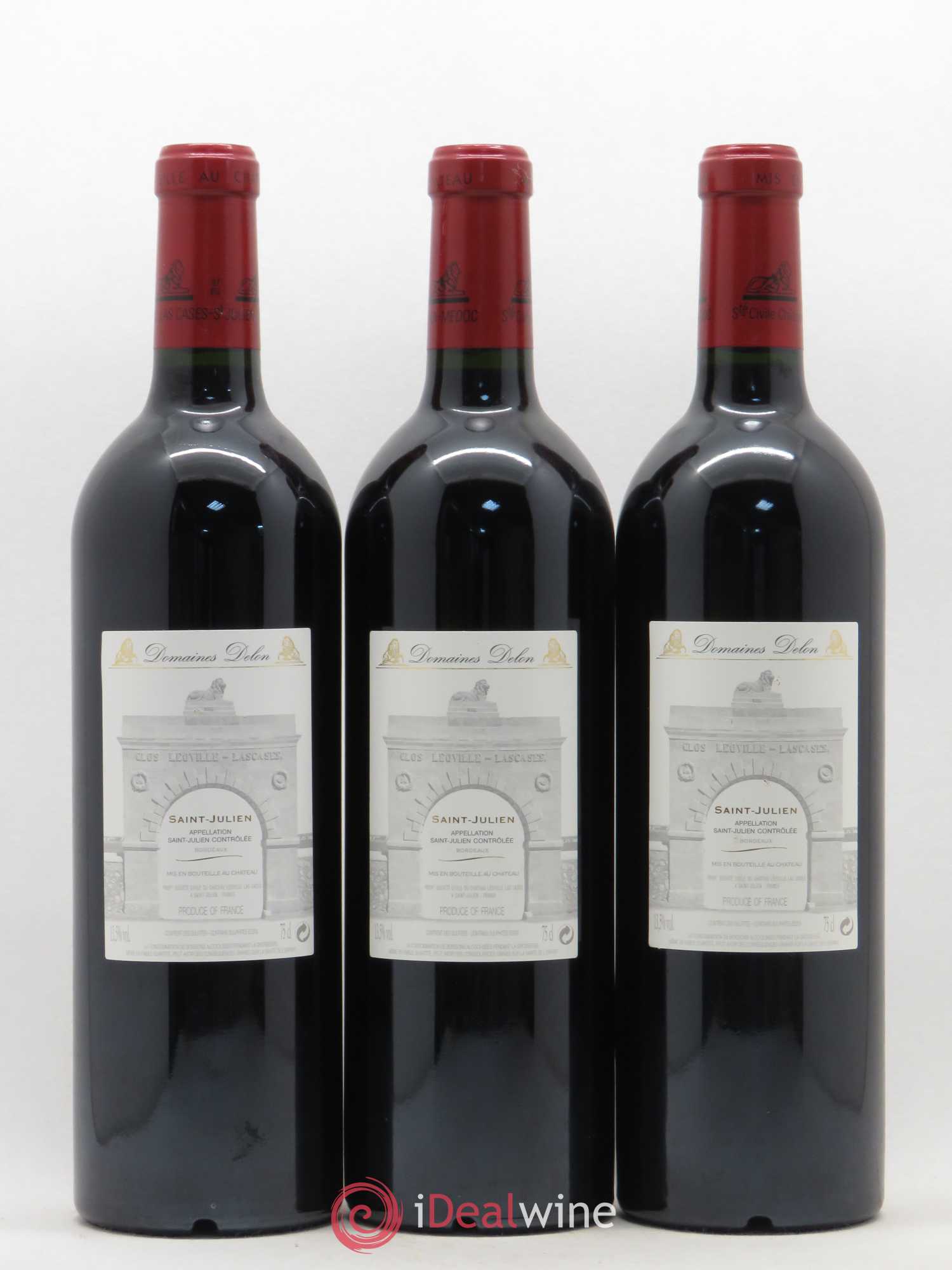 Château Léoville Las Cases 2ème Grand Cru Classé 2010 - Lot de 3 bouteilles - 1