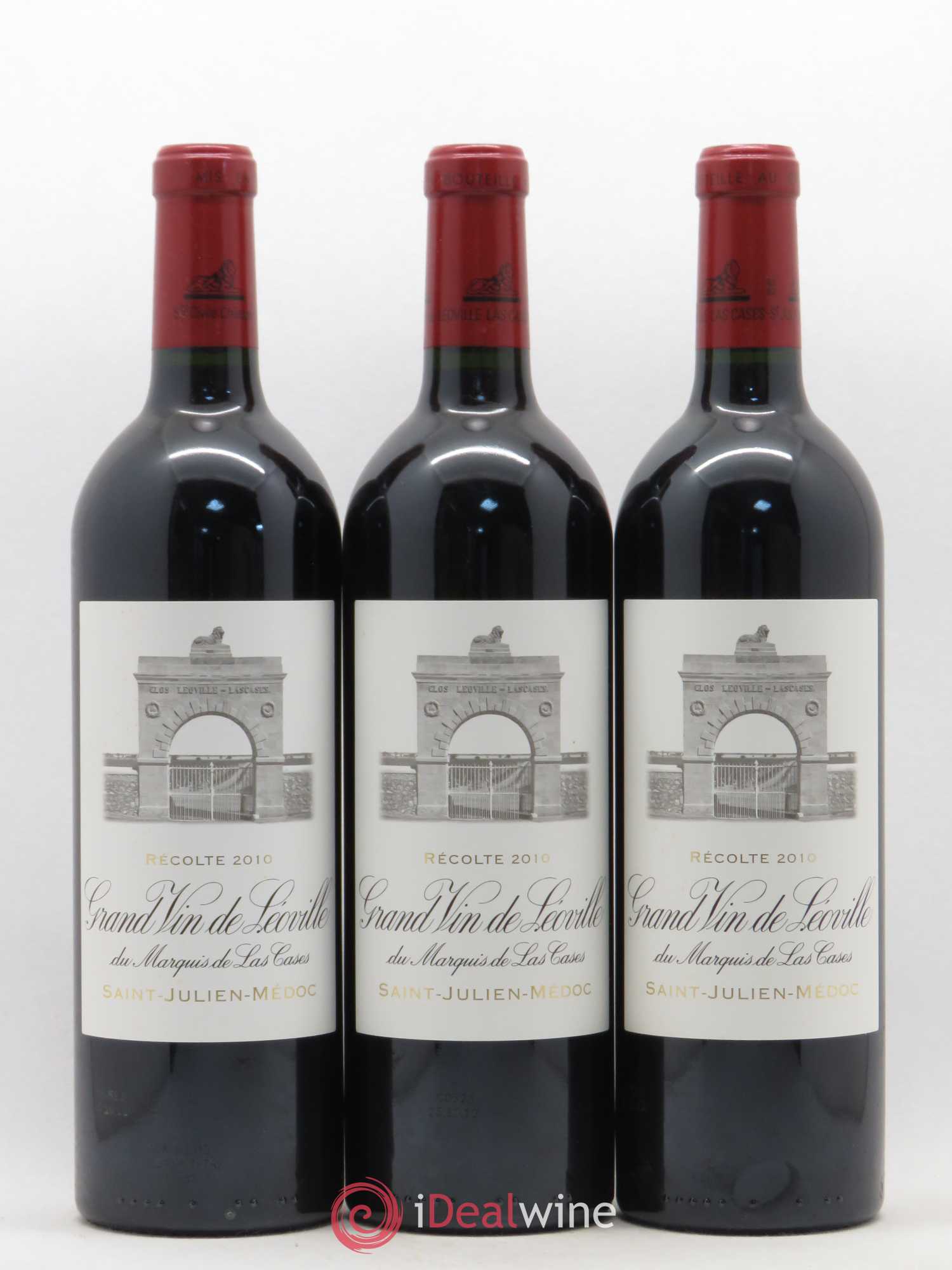 Château Léoville Las Cases 2ème Grand Cru Classé 2010 - Lot de 3 bouteilles - 0