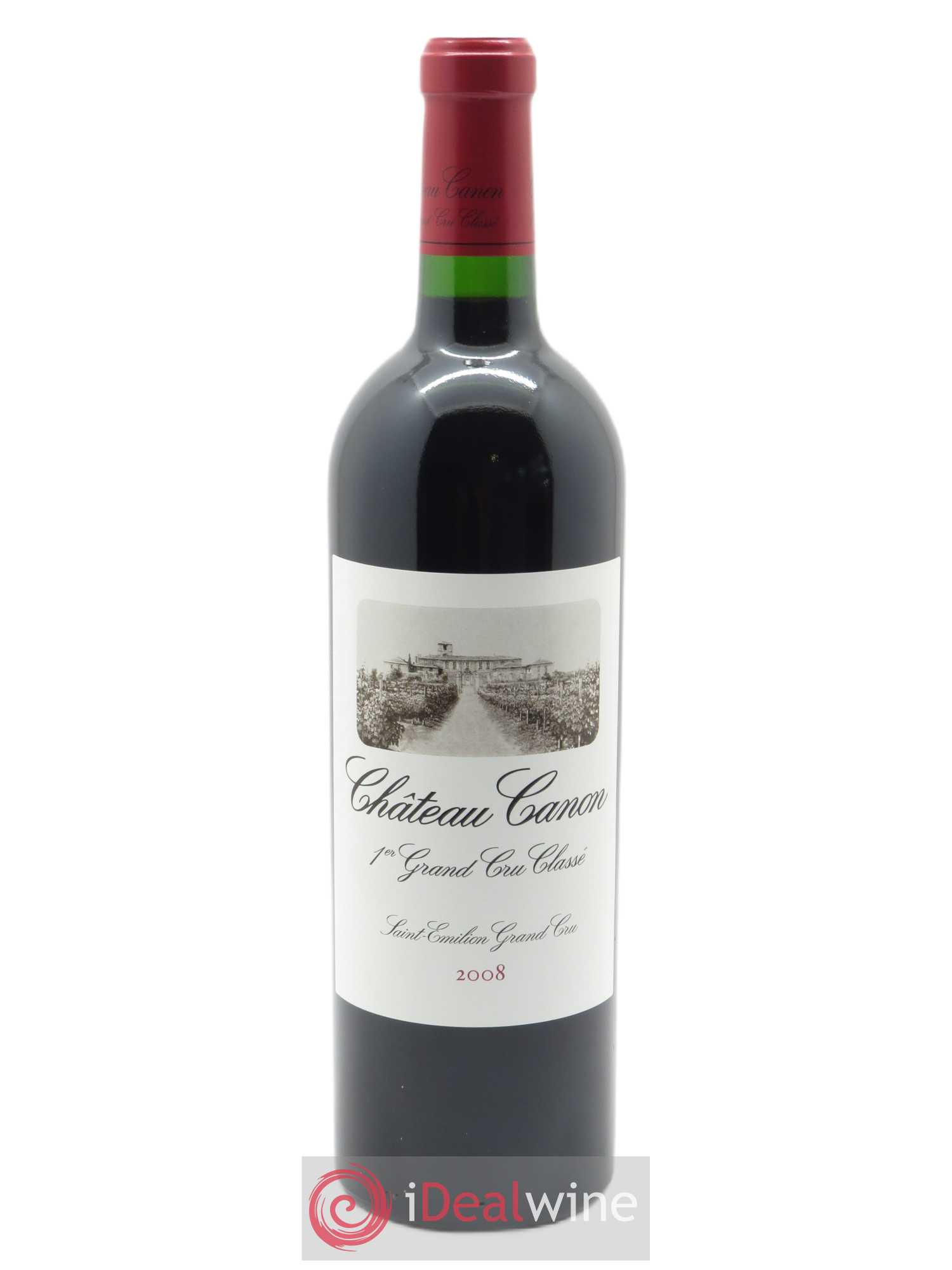 Château Canon 1er Grand Cru Classé B 2008 - Lot de 1 bouteille - 0