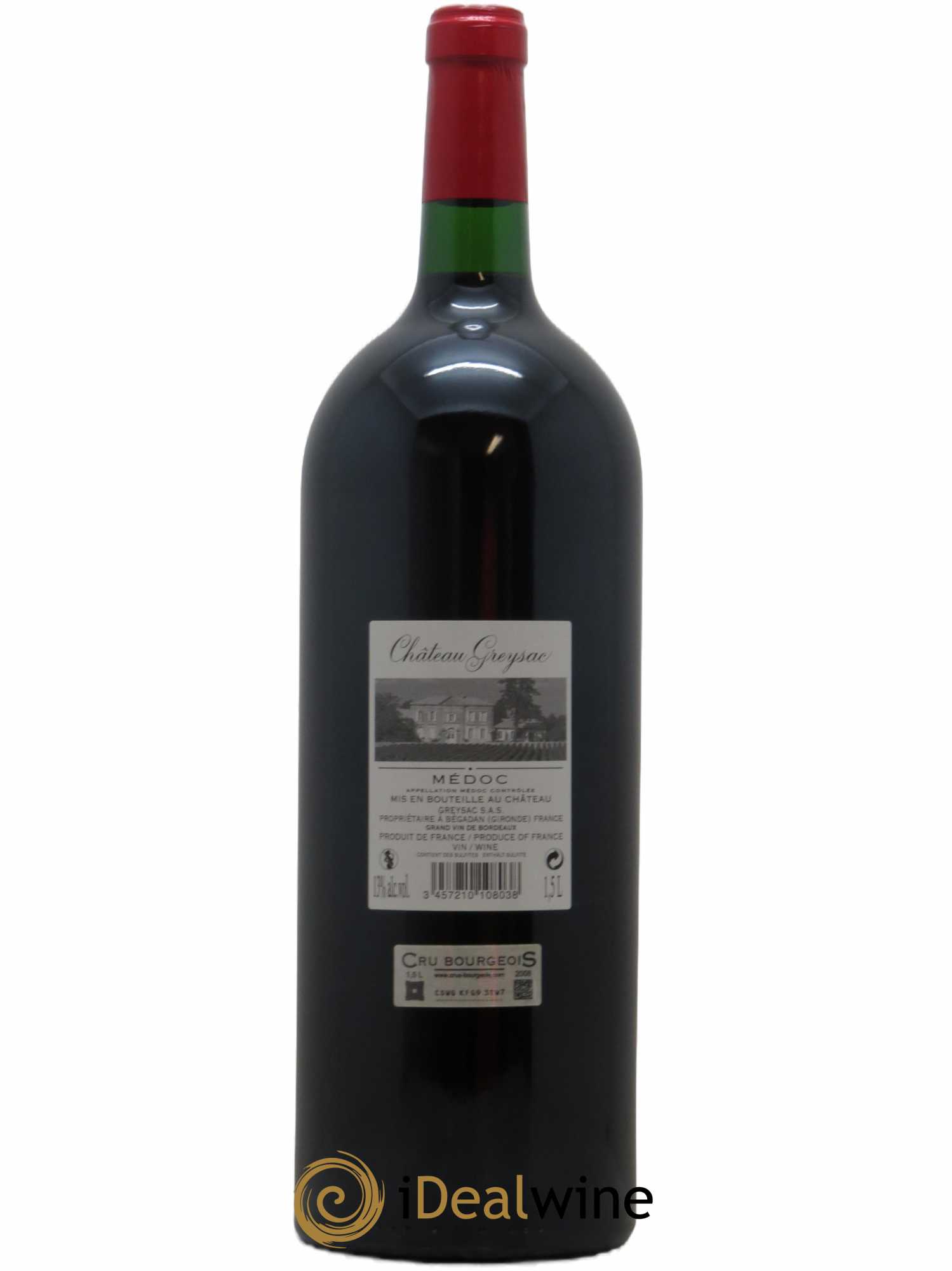 Château Greysac Cru Bourgeois 2008 - Lot de 1 magnum - 1