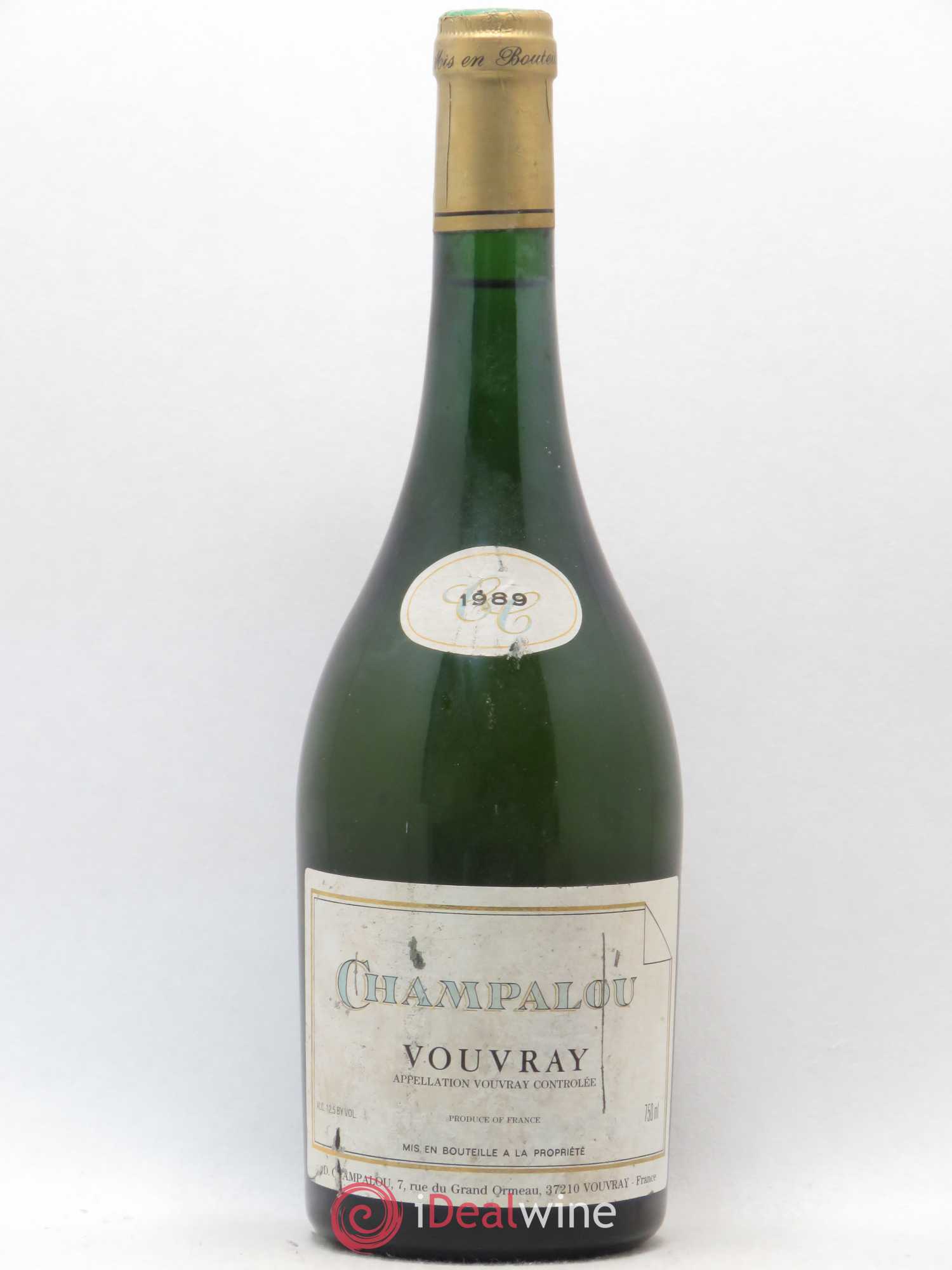 Vouvray Cuvée CC Domaine Didier Champalou 1989 - Posten von 1 Flasche - 0