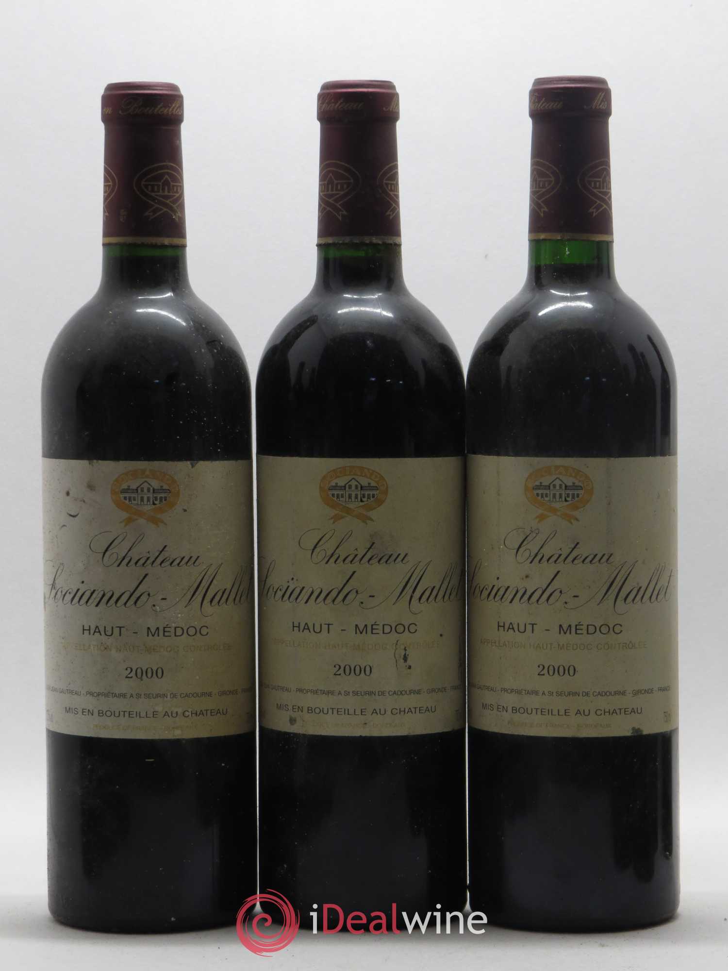 Château Sociando Mallet 2000 - Lot de 12 bouteilles - 4