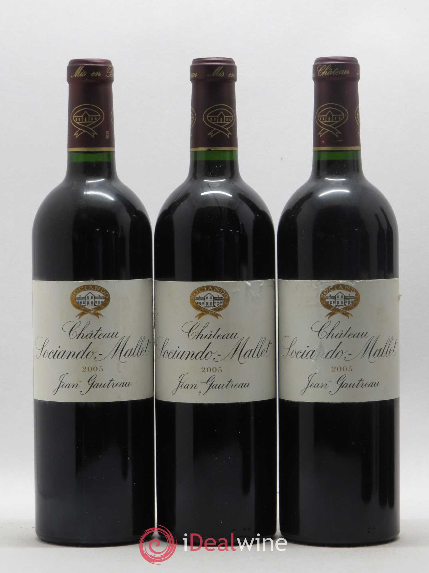 Château Sociando Mallet (sans prix de réserve) 2005 - Lot de 6 bouteilles - 1