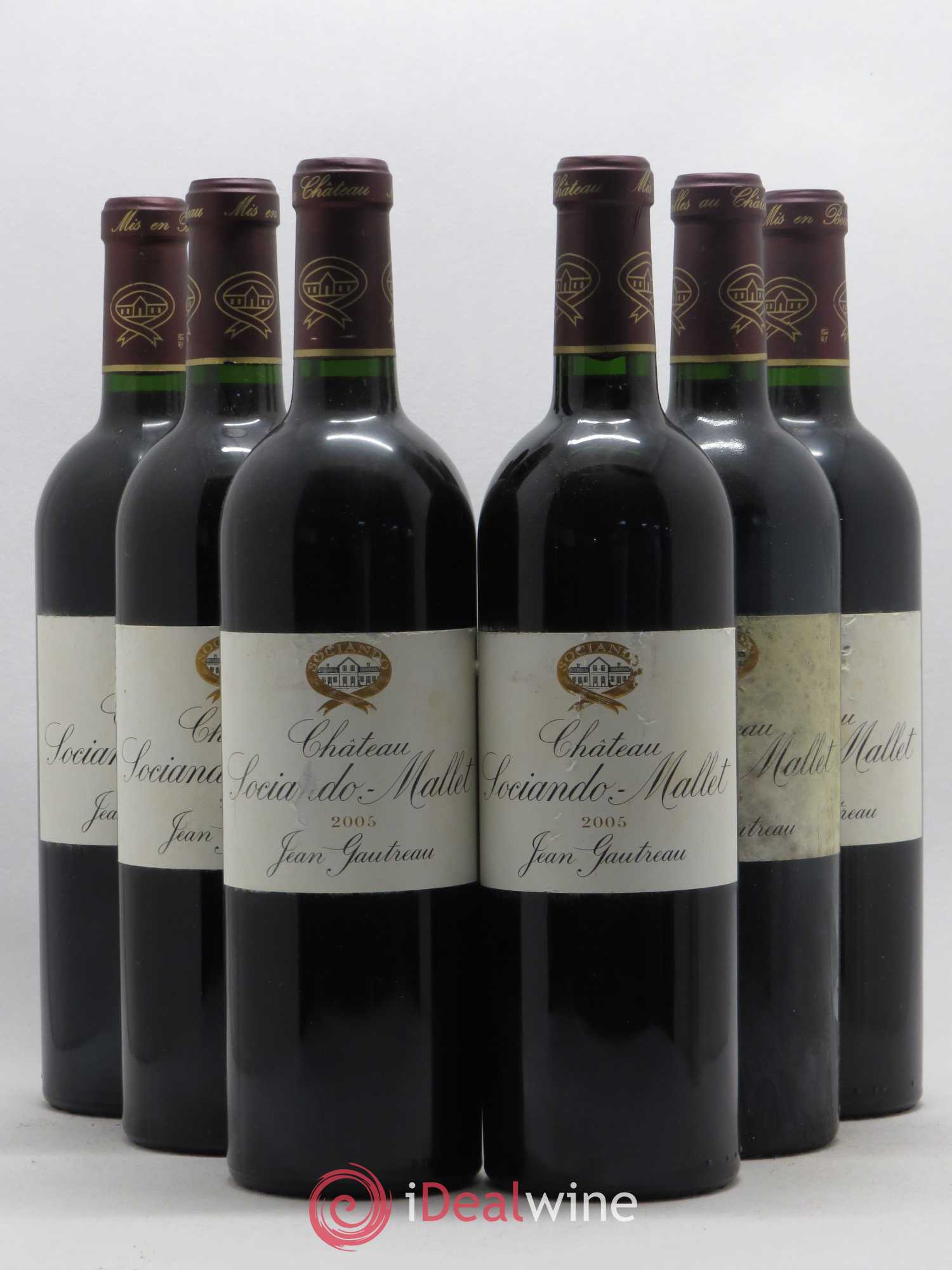 Château Sociando Mallet (sans prix de réserve) 2005 - Lot de 6 bouteilles - 0
