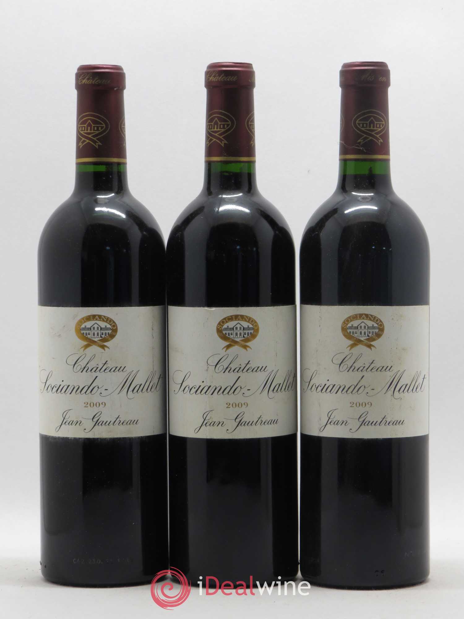 Château Sociando Mallet (sans prix de réserve) 2009 - Lot de 6 bouteilles - 1