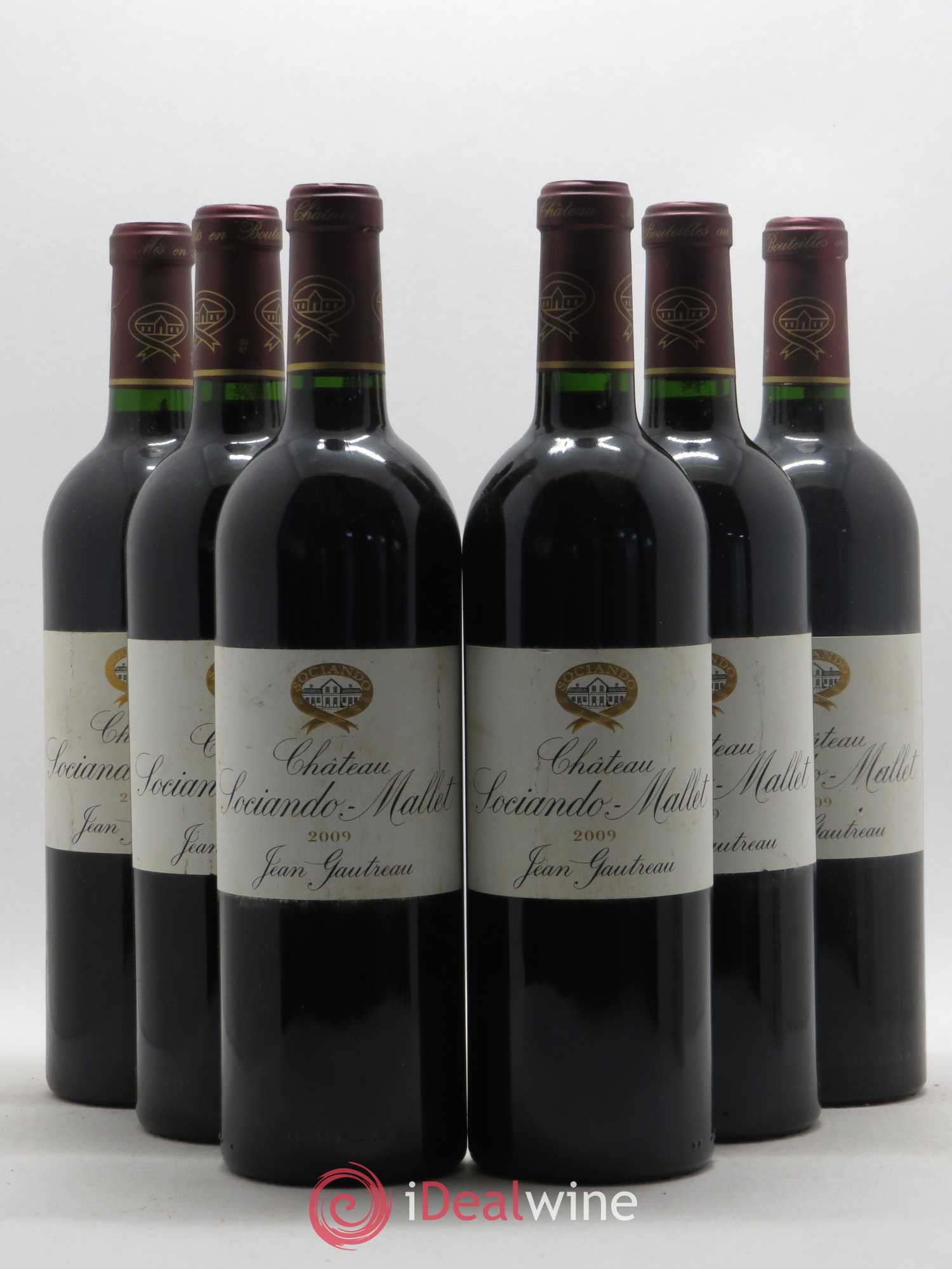 Château Sociando Mallet (sans prix de réserve) 2009 - Lot de 6 bouteilles - 0