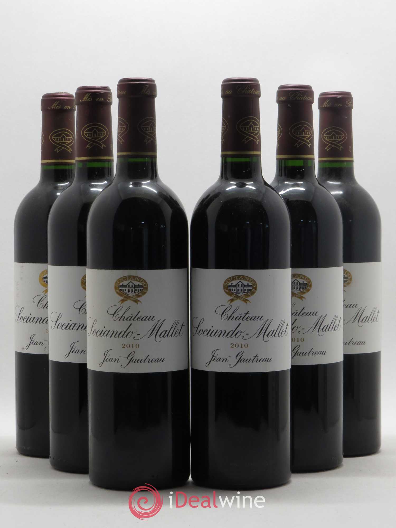 Château Sociando Mallet (sans prix de réserve) 2010 - Lot de 6 bouteilles - 0