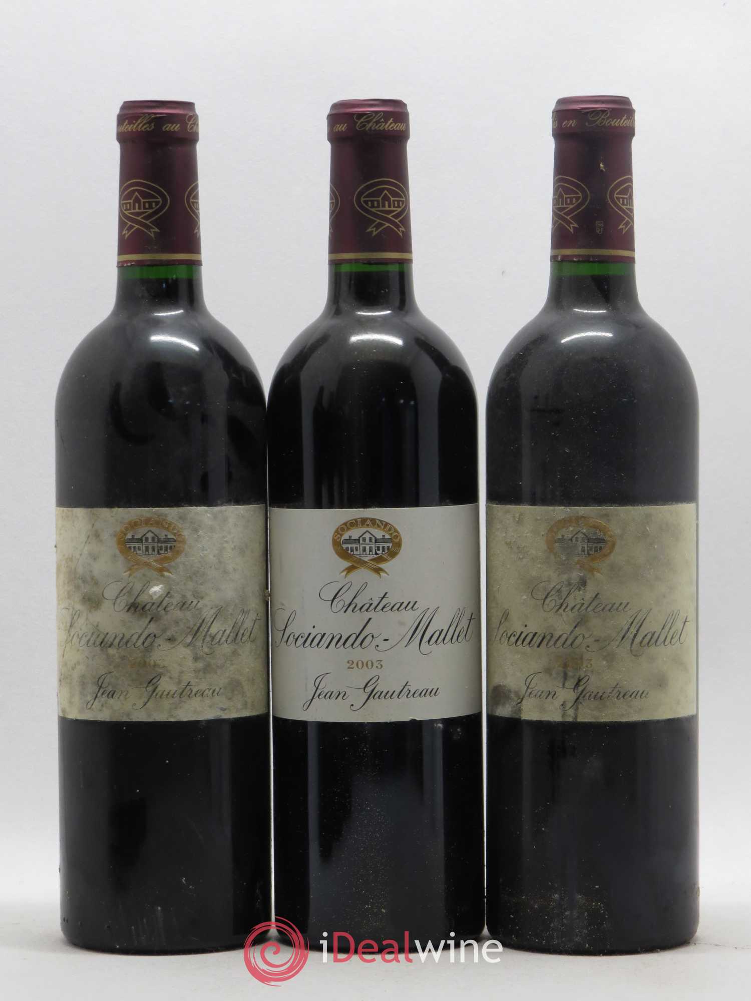 Château Sociando Mallet (sans prix de réserve) 2003 - Lot de 6 bouteilles - 2