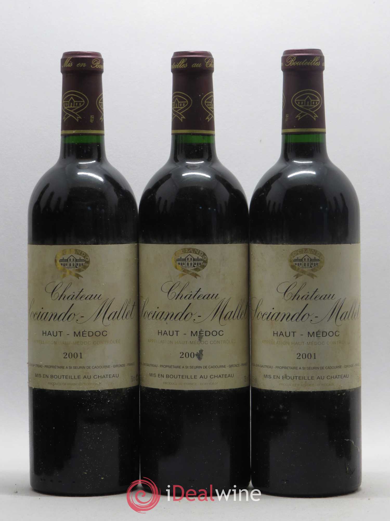 Château Sociando Mallet (sans prix de réserve) 2001 - Lot de 12 bouteilles - 4