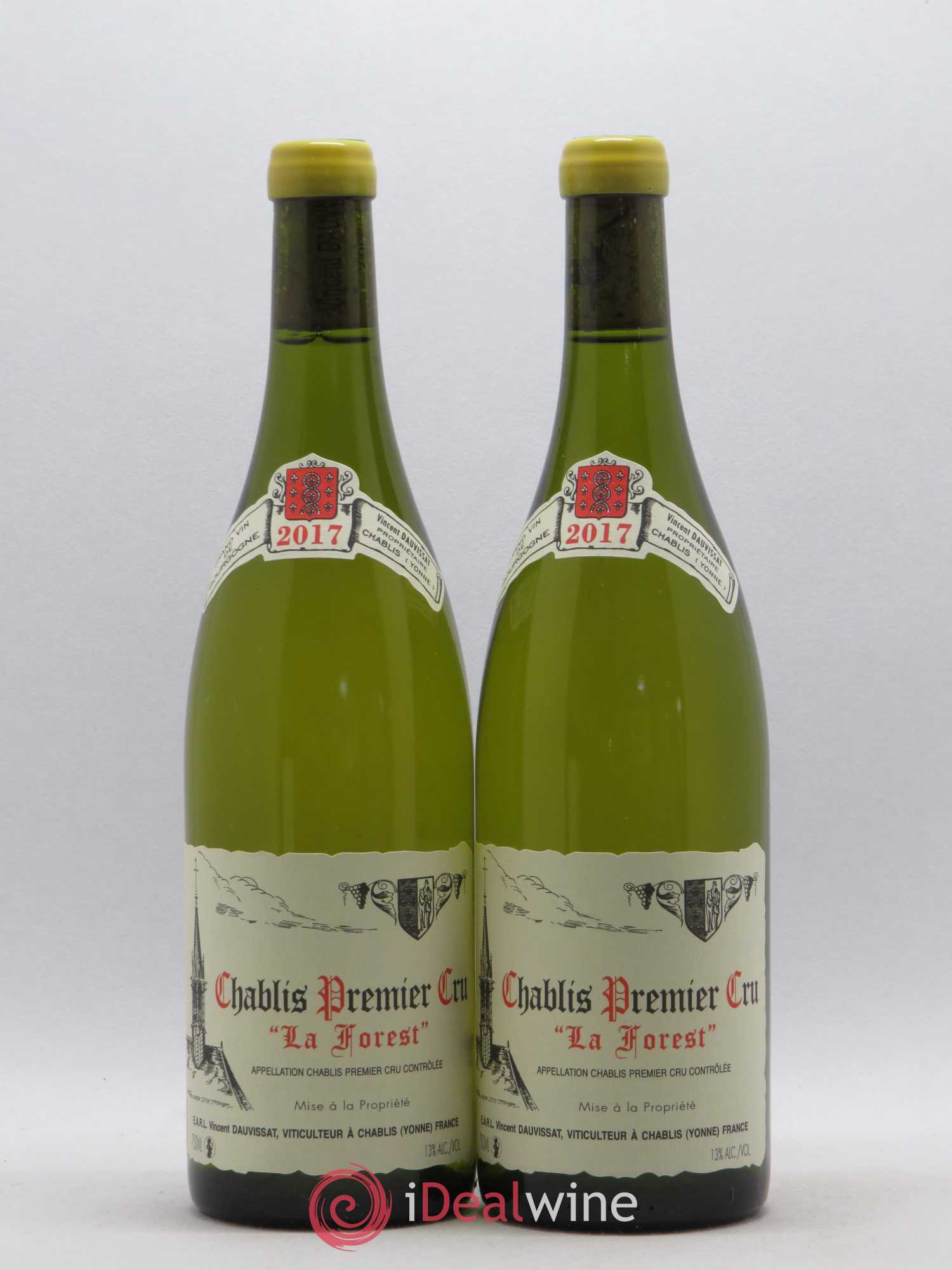 Chablis 1er Cru La Forest Vincent Dauvissat (Domaine) 2017 - Lot de 2 bouteilles - 0