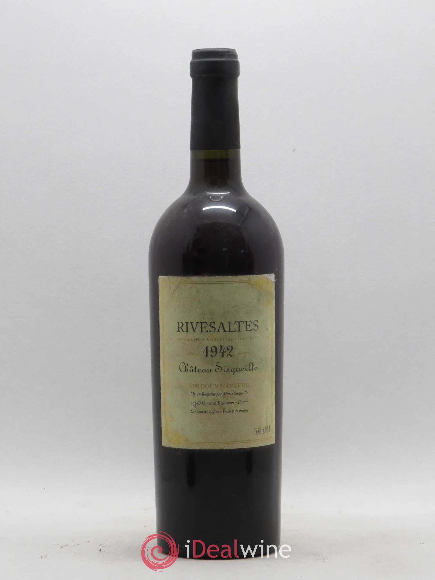 Rivesaltes Château Sisqueille 1942 - Posten von 1 Flasche - 0