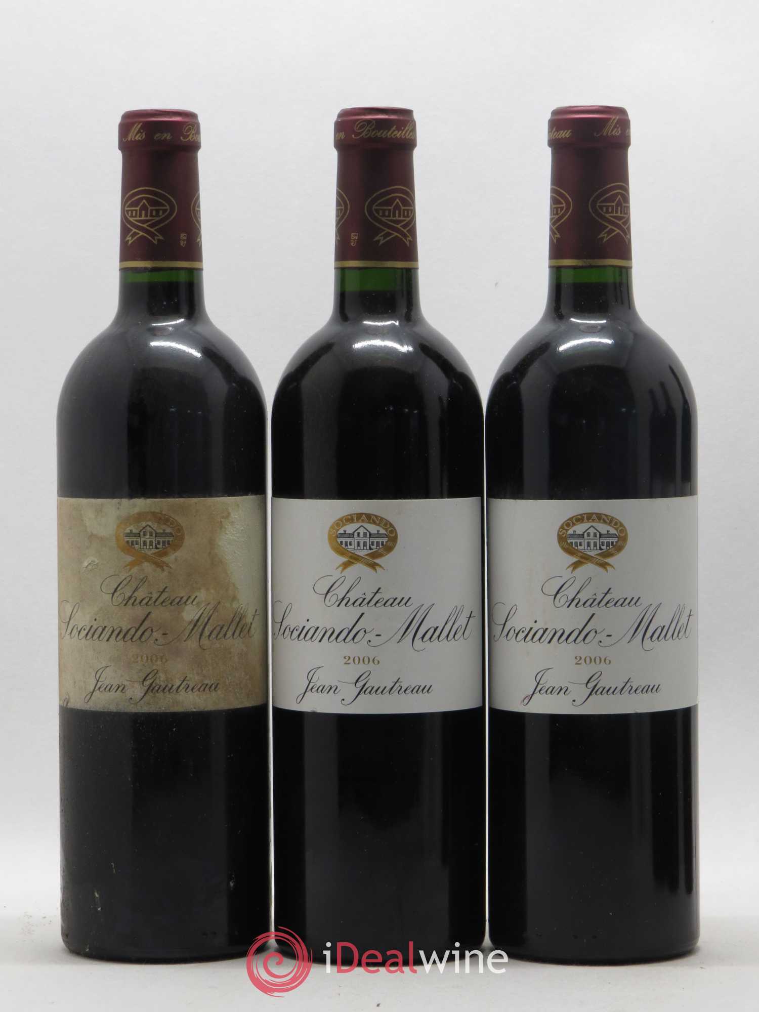 Château Sociando Mallet (sans prix de réserve) 2006 - Lot de 6 bouteilles - 1