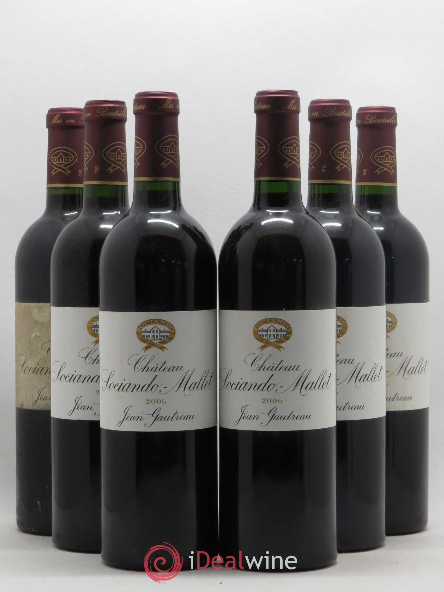 Château Sociando Mallet (sans prix de réserve) 2006 - Lot de 6 bouteilles - 0