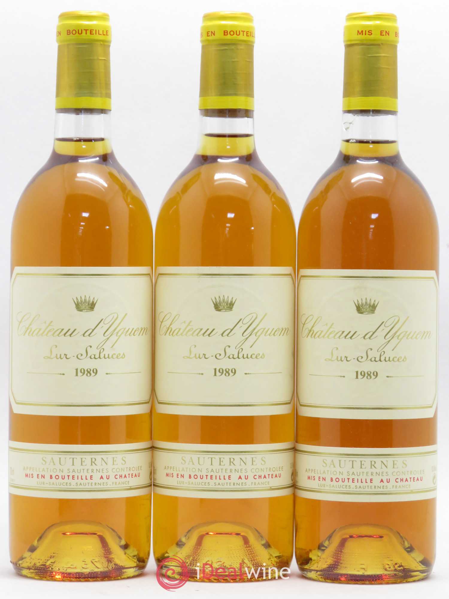 Château d' Yquem 1er Cru Classé Supérieur 1989 - Lotto di 3 bottiglie - 0