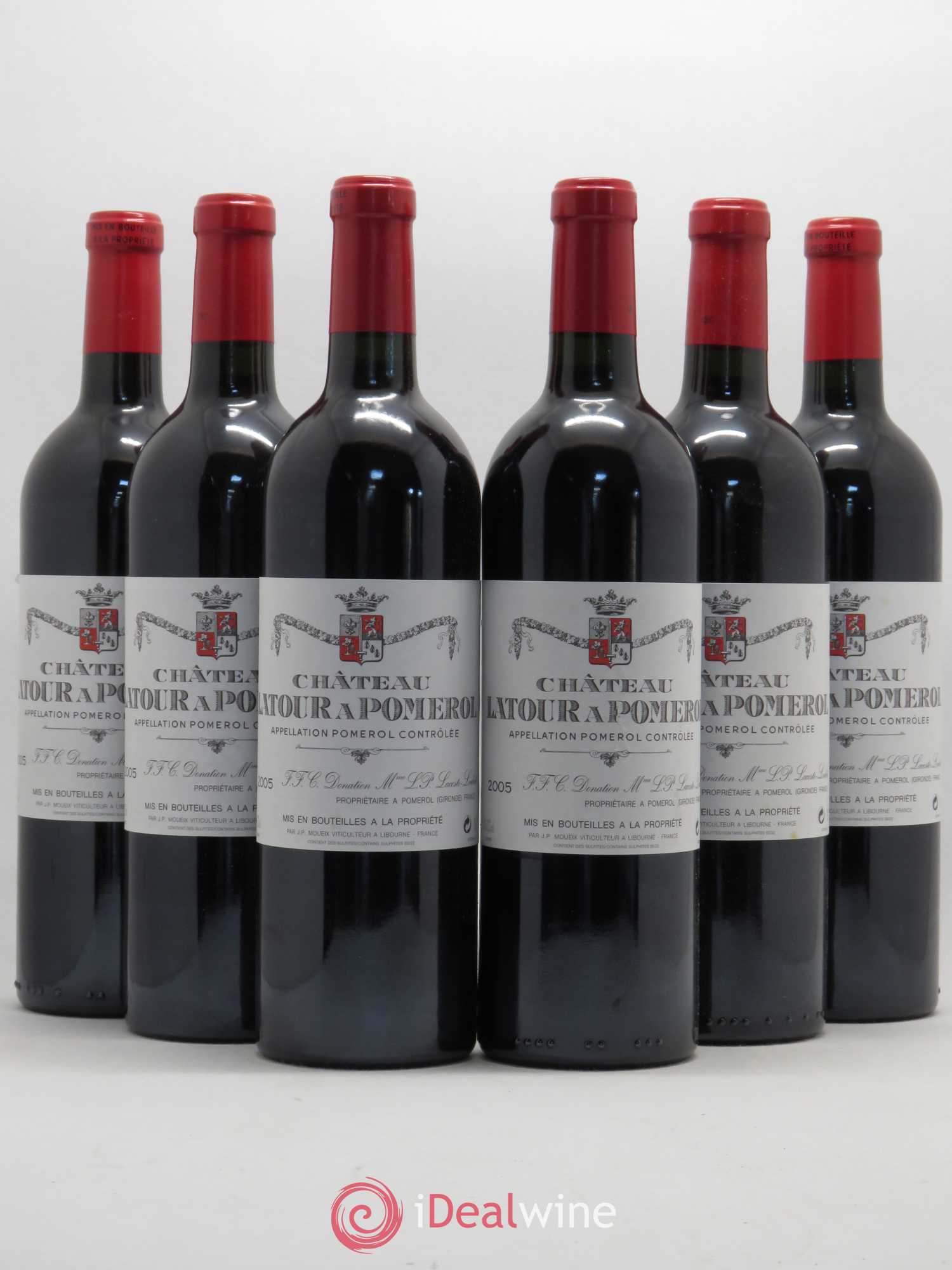Château Latour à Pomerol 2005 - Lot de 6 bouteilles - 0