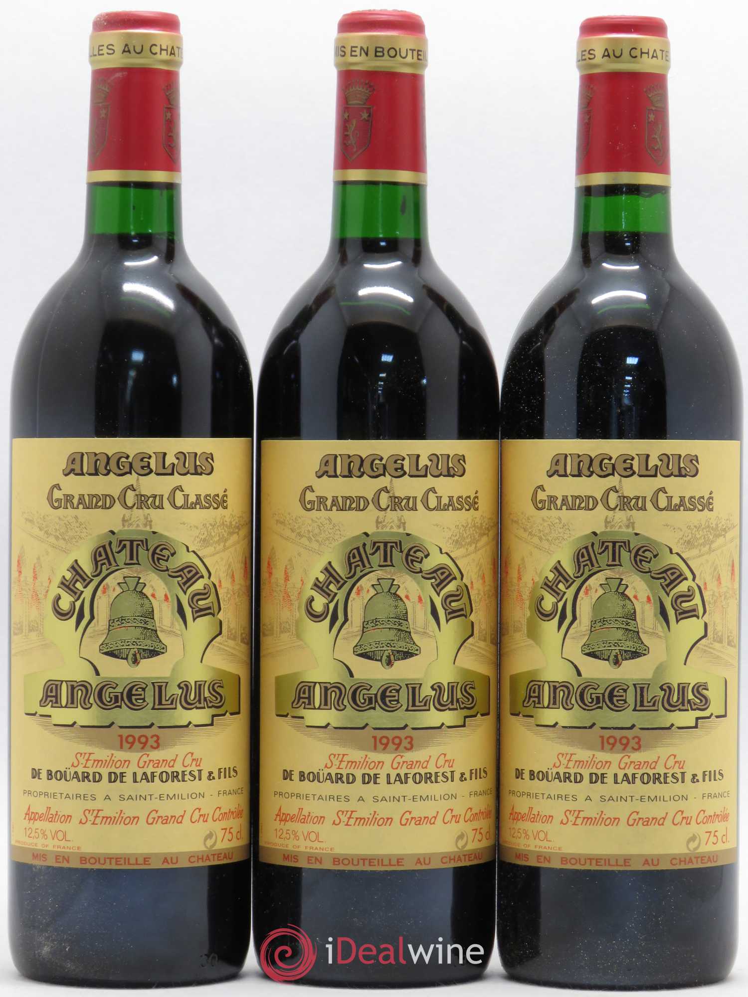 Château Angélus 1er Grand Cru Classé A 1993 - Lot de 12 bouteilles - 2