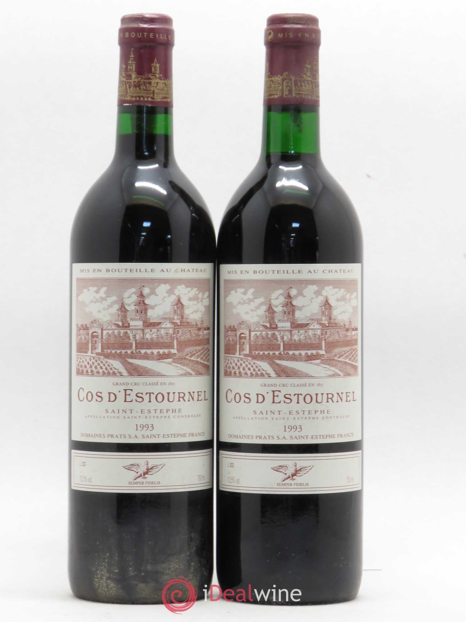 Cos d'Estournel 2ème Grand Cru Classé 1993 - Lot de 2 bouteilles - 0