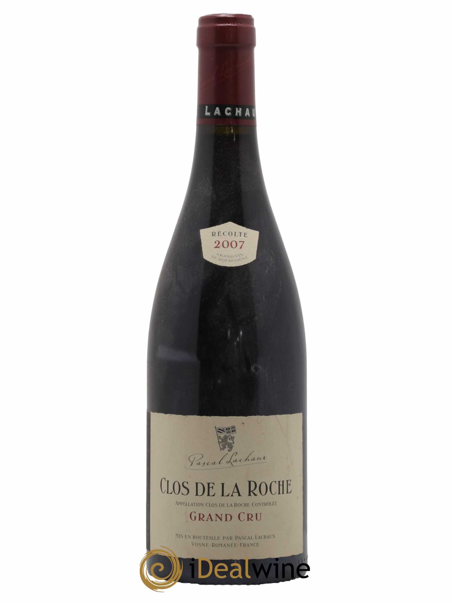 Clos de la Roche Grand Cru Domaine Pascal Lachaux 2007 - Lot de 1 bouteille - 0