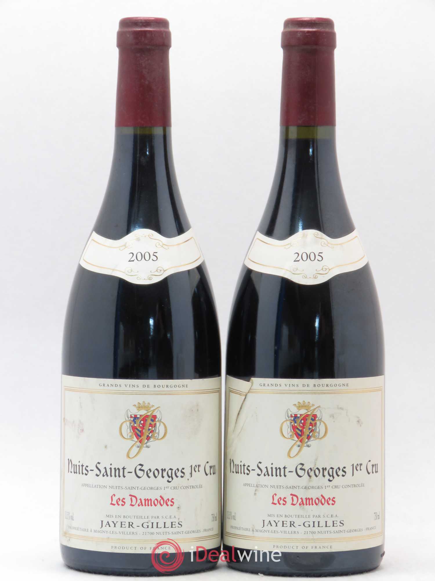Nuits-Saint-Georges 1er Cru Les Damodes Jayer-Gilles 2005 - Lot de 2 bouteilles - 0