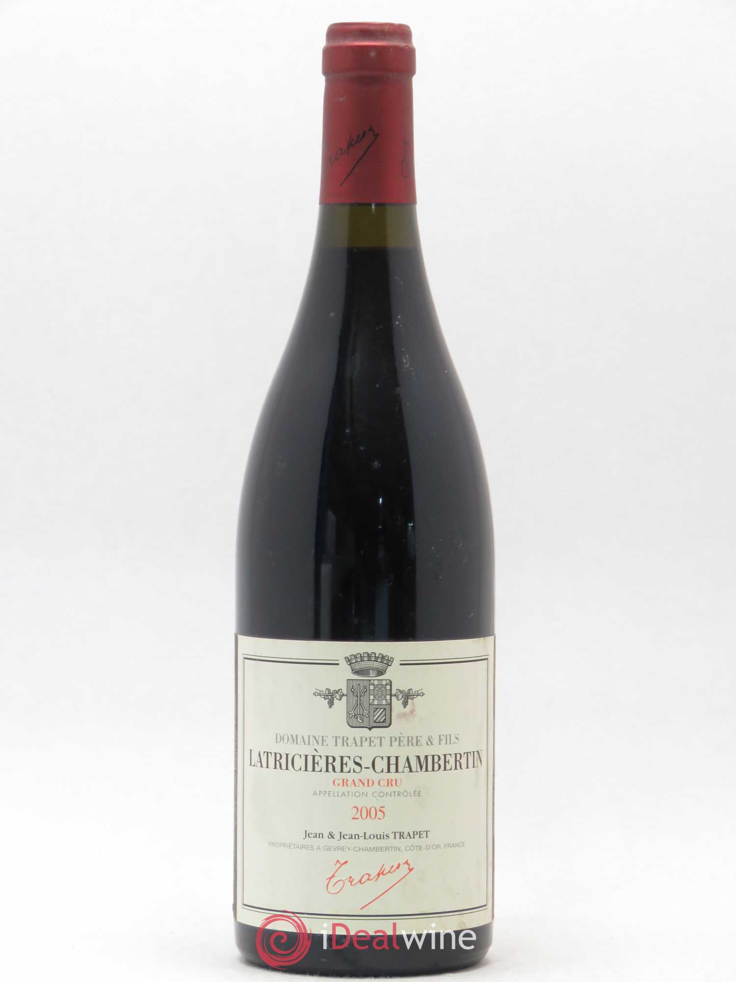 Latricières-Chambertin Grand Cru Domaine Trapet 2005 - Lot de 1 bouteille - 0