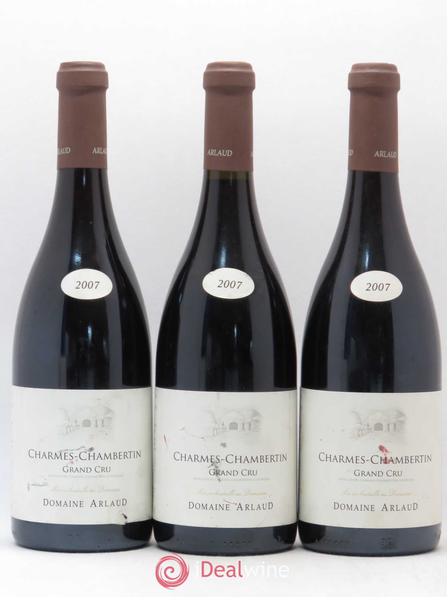 Charmes-Chambertin Grand Cru Arlaud 2007 - Lot de 3 bouteilles - 0