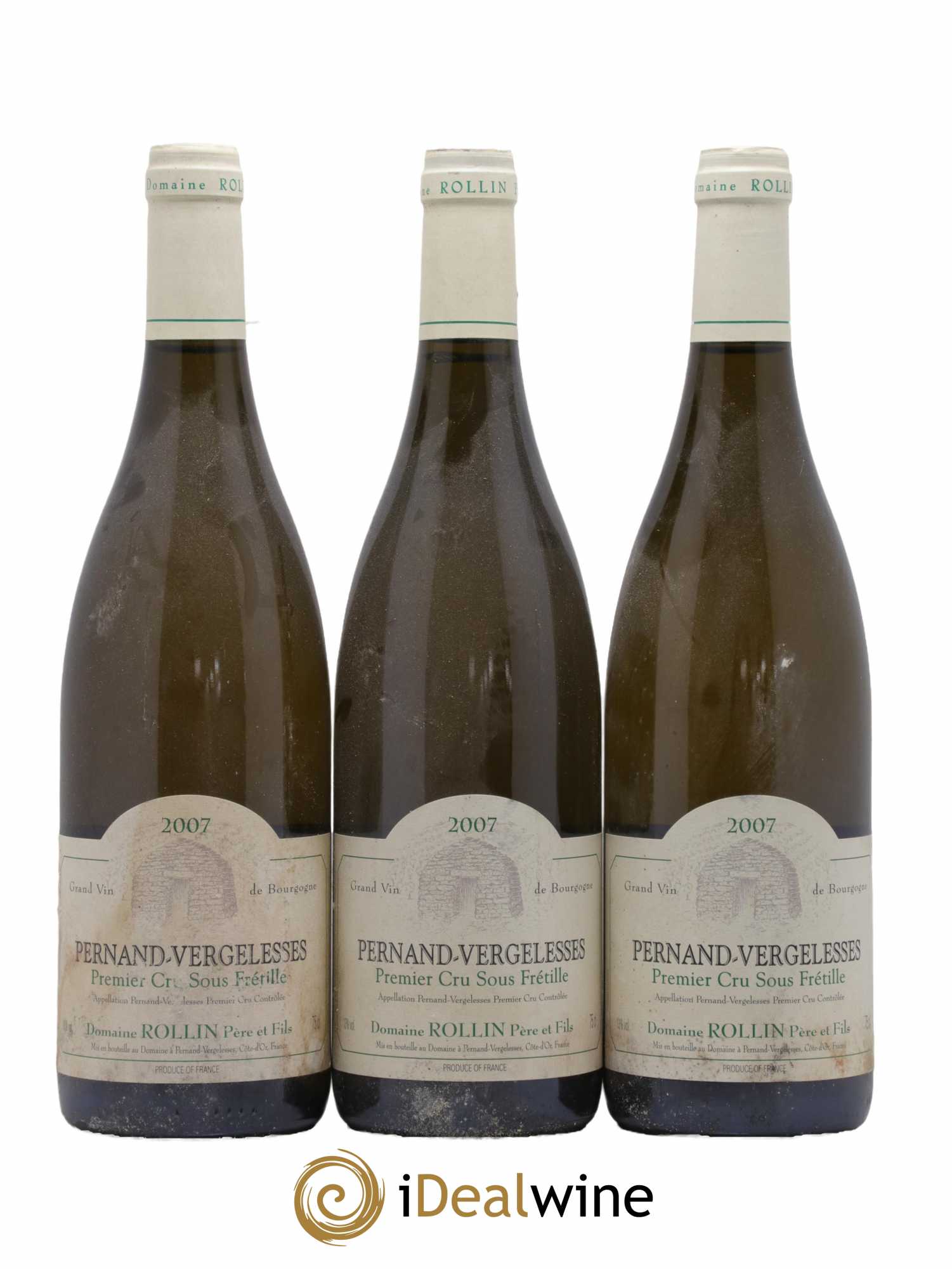 Pernand-Vergelesses 1er Cru Sous Fretille Rollin Père & Fils 2007 - Lot de 3 bouteilles - 0