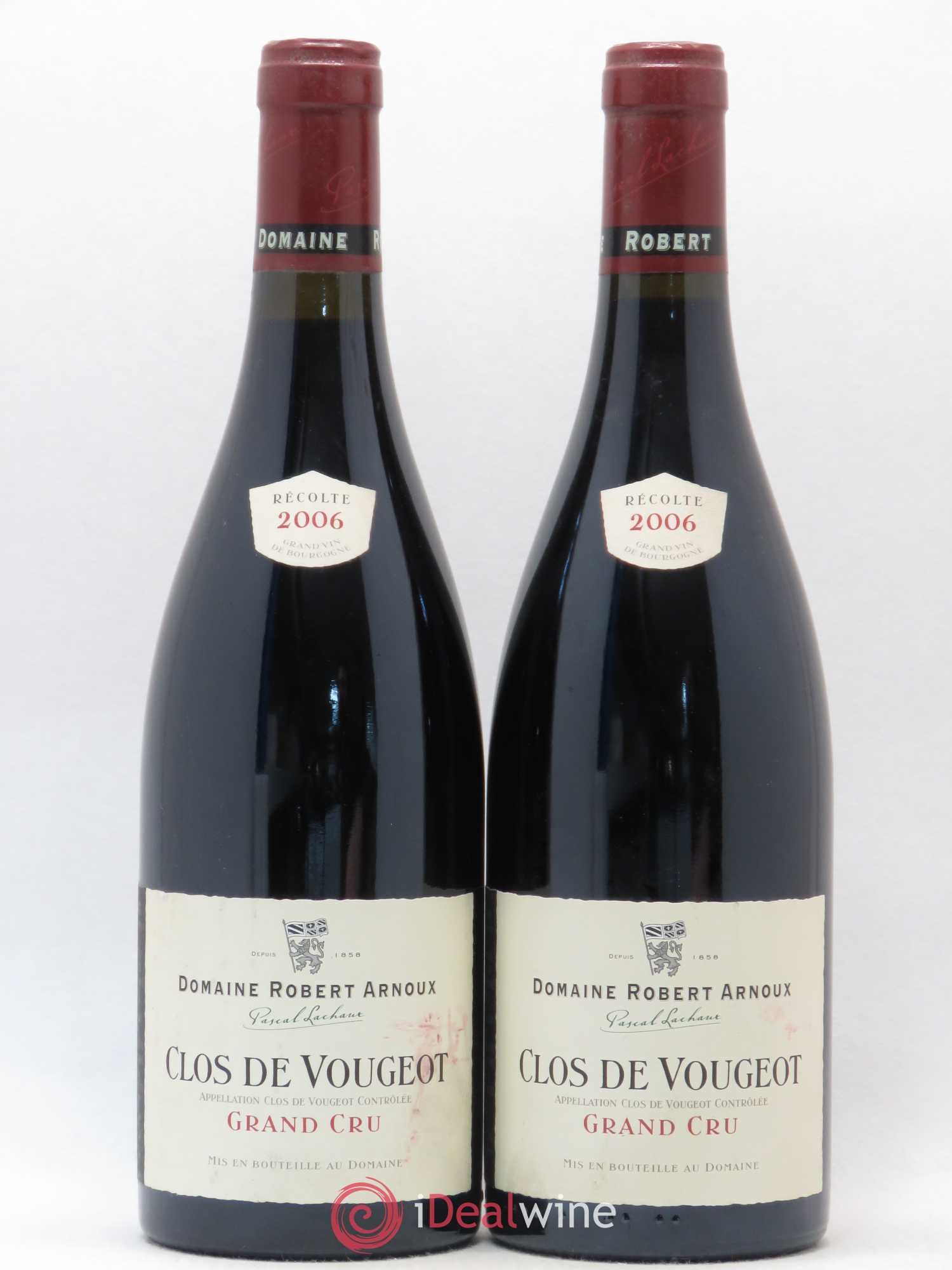 Clos de Vougeot Grand Cru Domaine Robert Arnoux 2006 - Lot de 2 bouteilles - 0