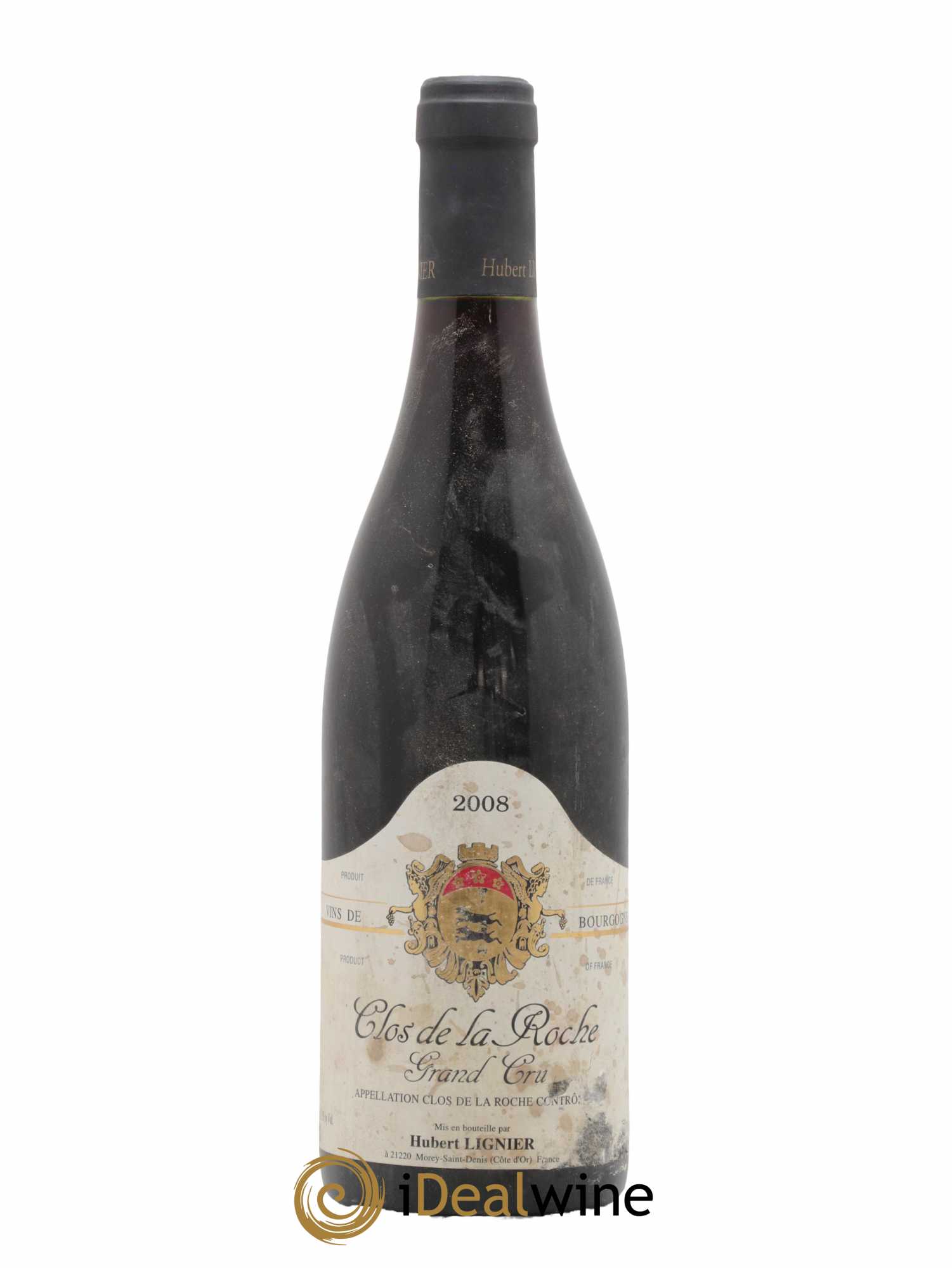 Clos de la Roche Grand Cru Hubert Lignier (Domaine) 2008 - Lot de 1 bouteille - 0