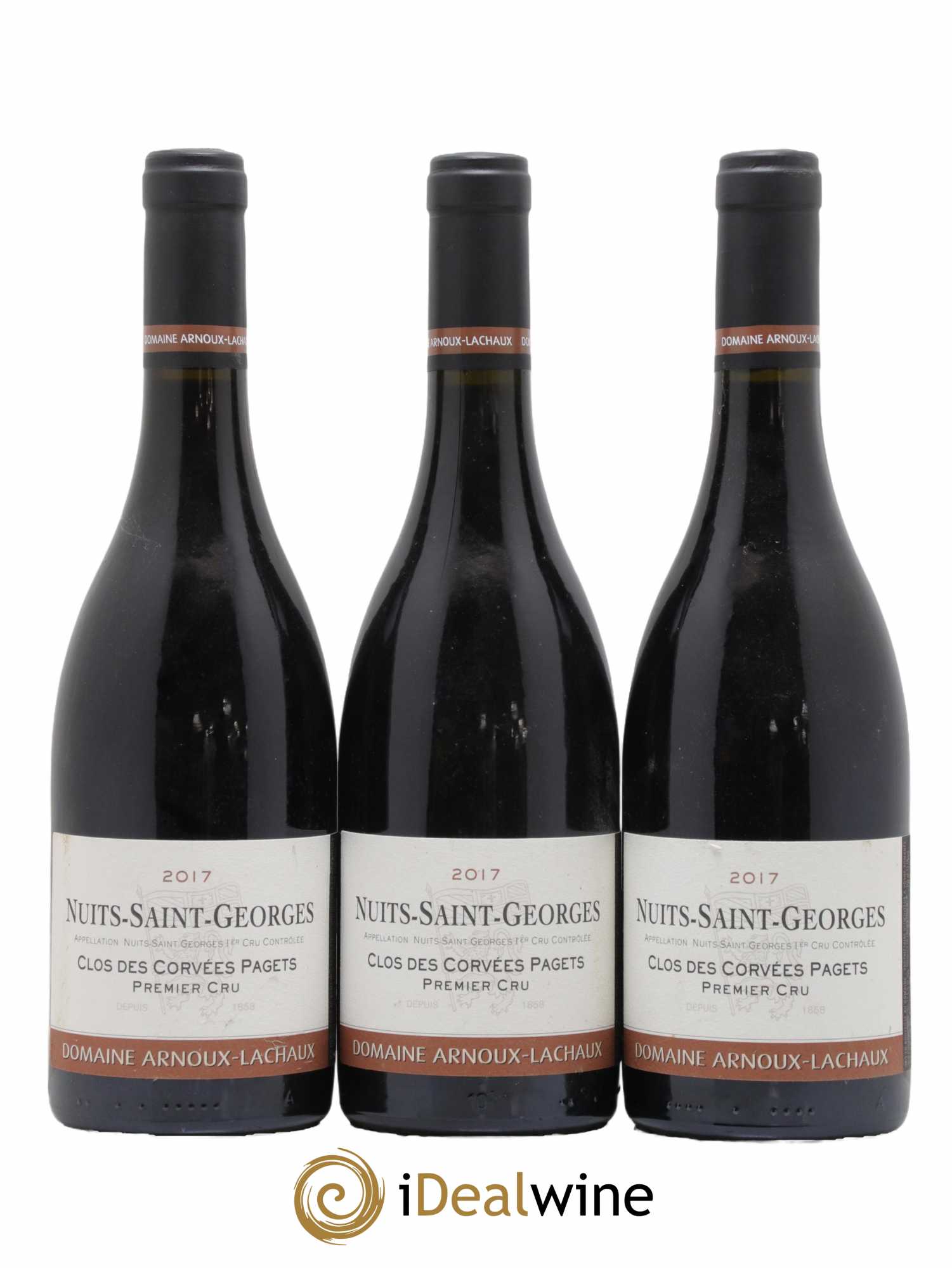 Nuits-Saint-Georges 1er Cru Clos des Corvées Pagets Arnoux-Lachaux (Domaine) 2017 - Lot de 3 bouteilles - 0