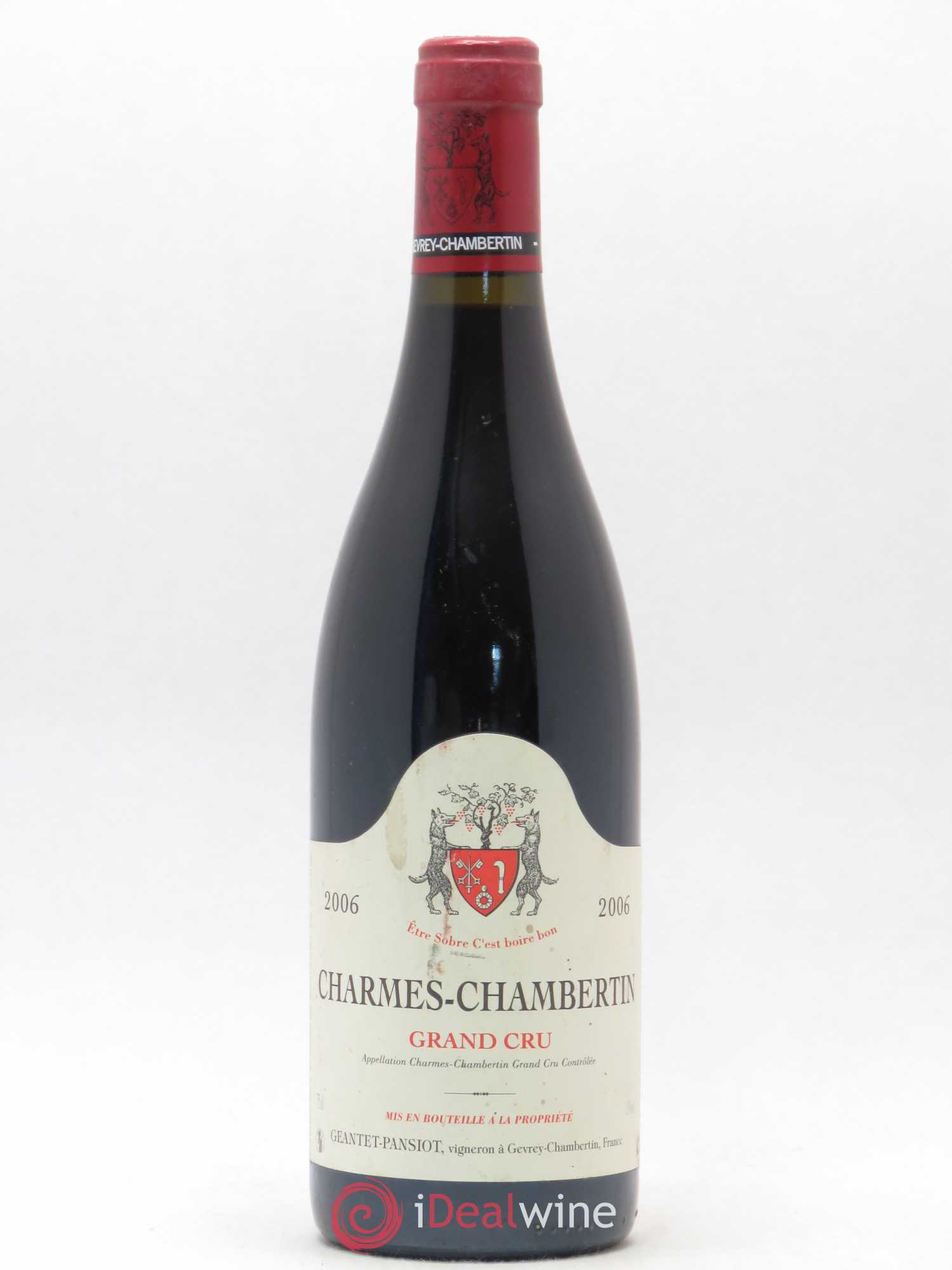 Charmes-Chambertin Grand Cru Geantet-Pansiot 2006 - Lot de 1 bouteille - 0