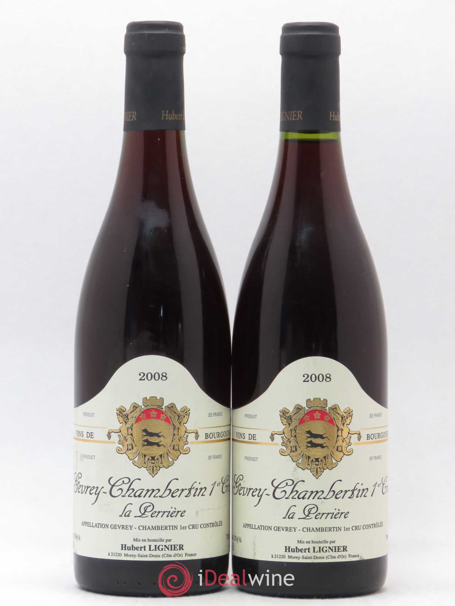 Gevrey-Chambertin Hubert Lignier (Domaine) 1er cru La Perrière 2008 - Posten von 2 Flaschen - 0