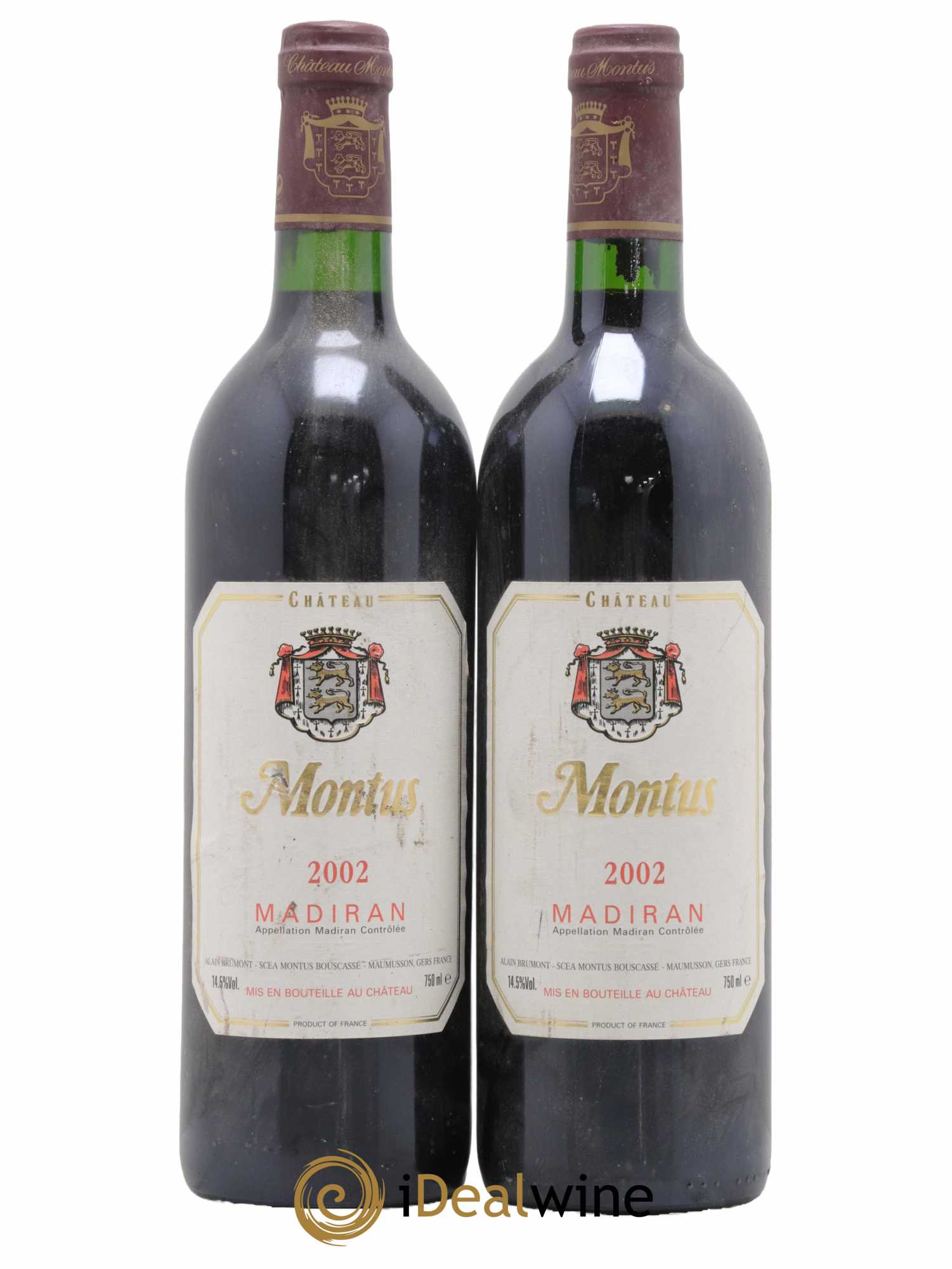 Madiran Château Montus Alain Brumont 2002 - Lot de 2 bouteilles - 0