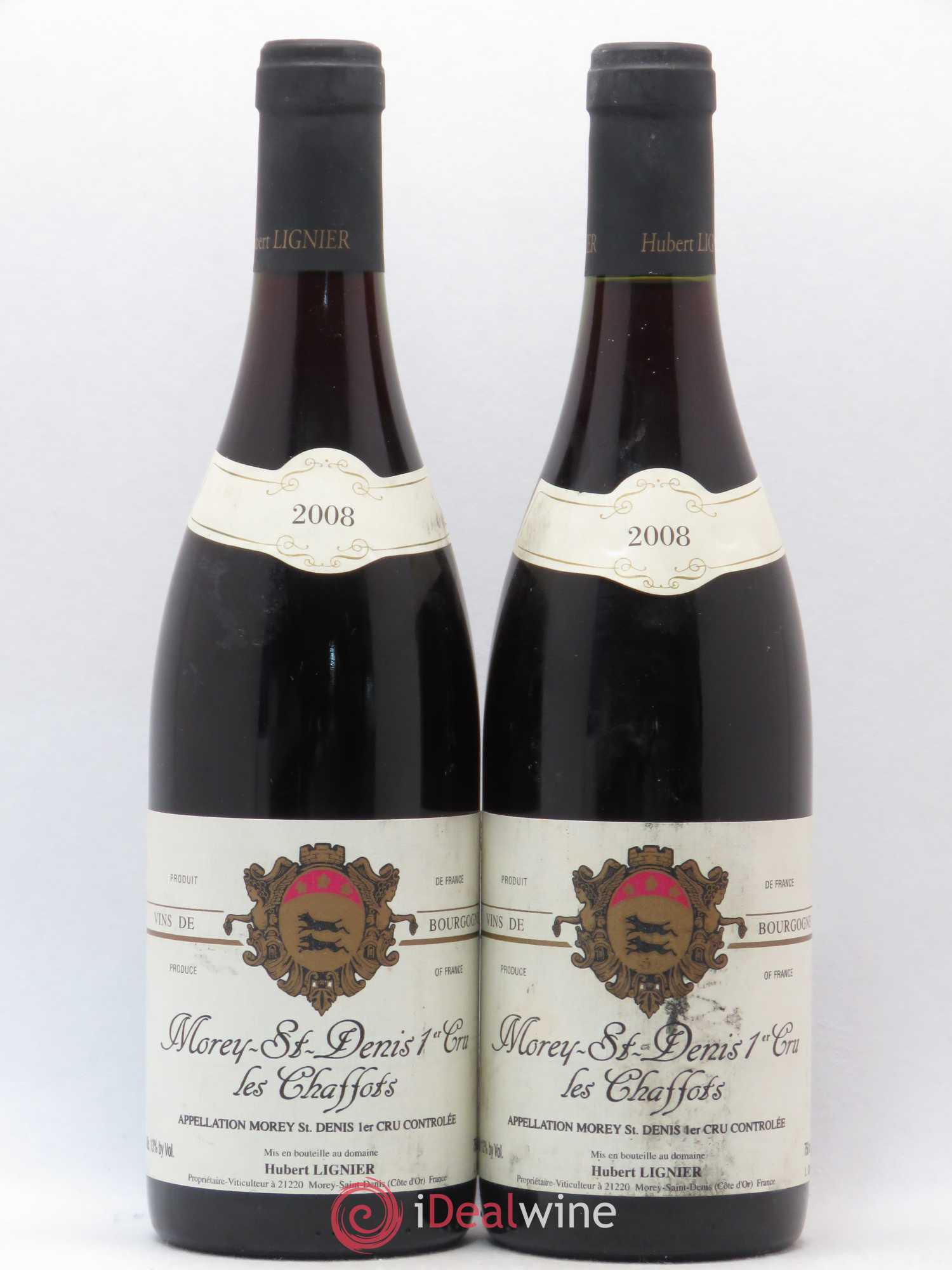 Morey-Saint-Denis 1er Cru Les Chaffots Hubert Lignier (Domaine) 2008 - Lot de 2 bouteilles - 0