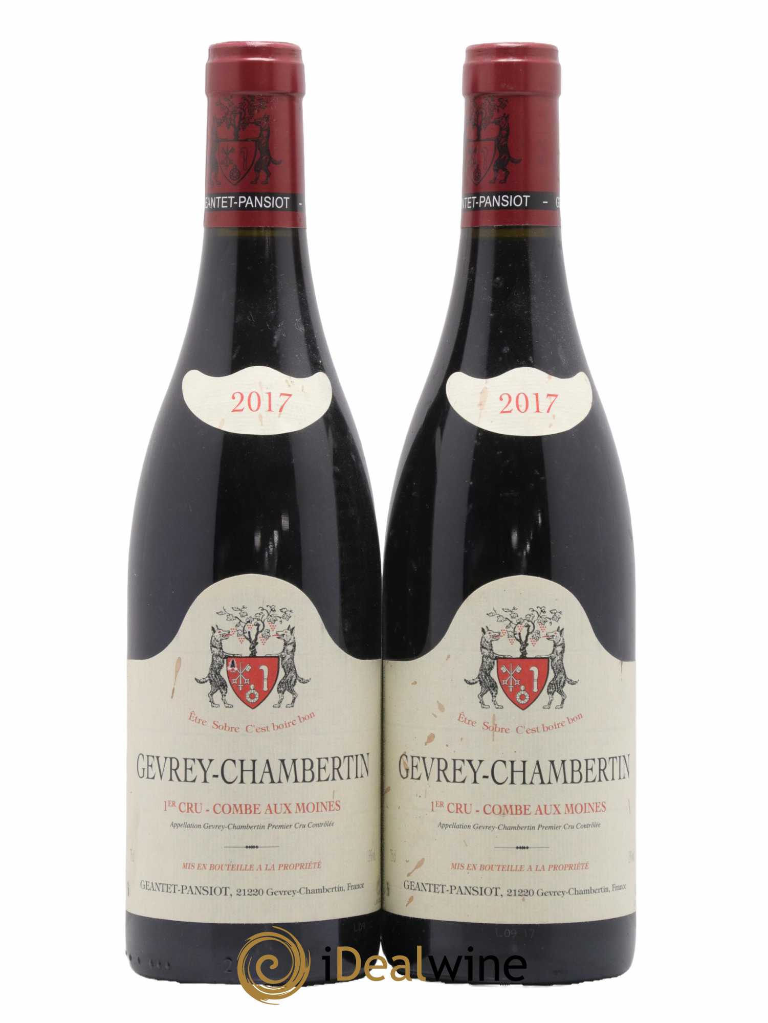 Gevrey-Chambertin 1er Cru La Combe Aux Moines Domaine Geantet Pansiot 2017 - Lot de 2 bouteilles - 0