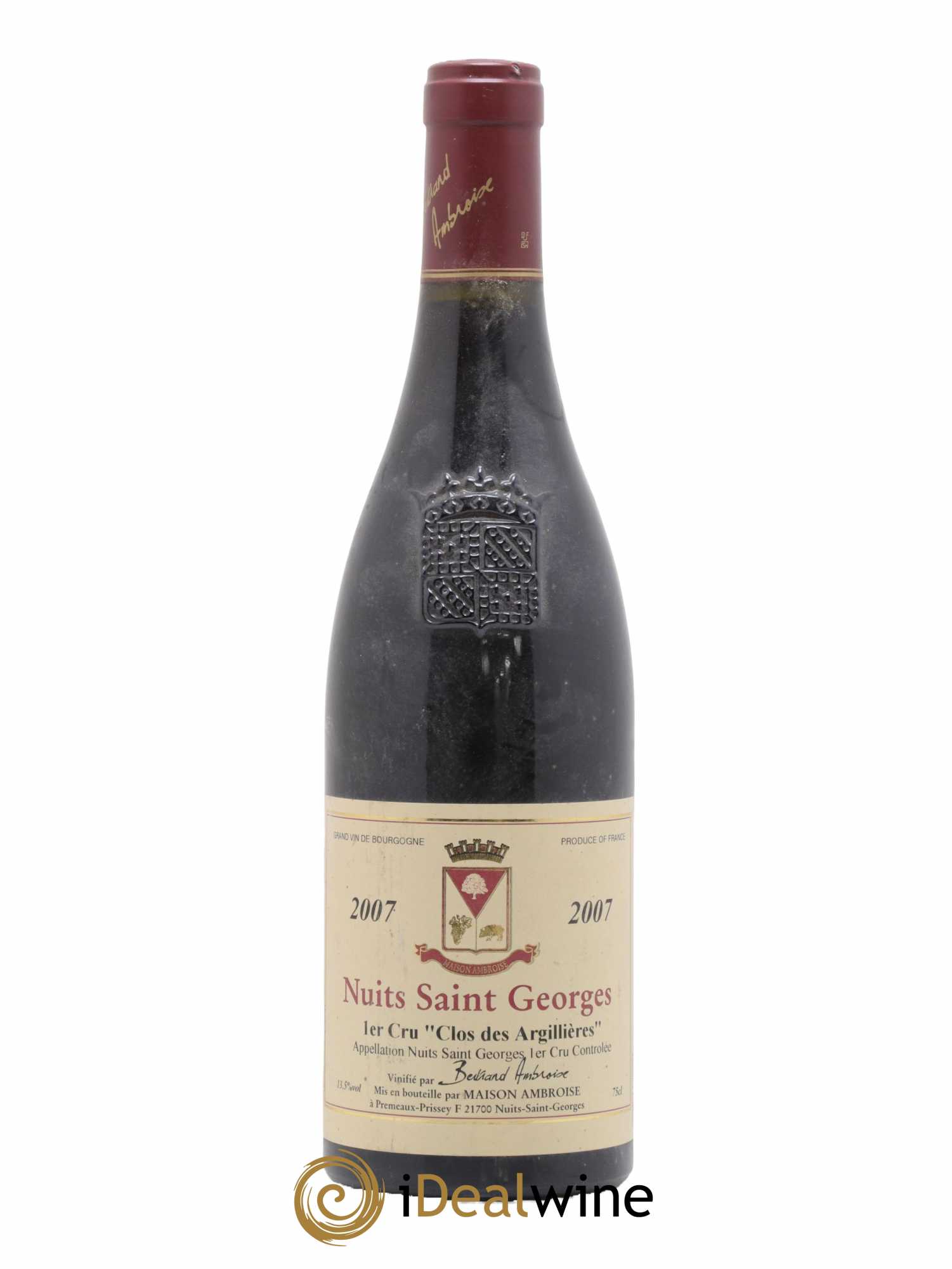 Nuits-Saint-Georges 1er Cru Clos Des Argilieres Domaine Bertrand Ambroise 2007 - Lot de 1 bouteille - 0