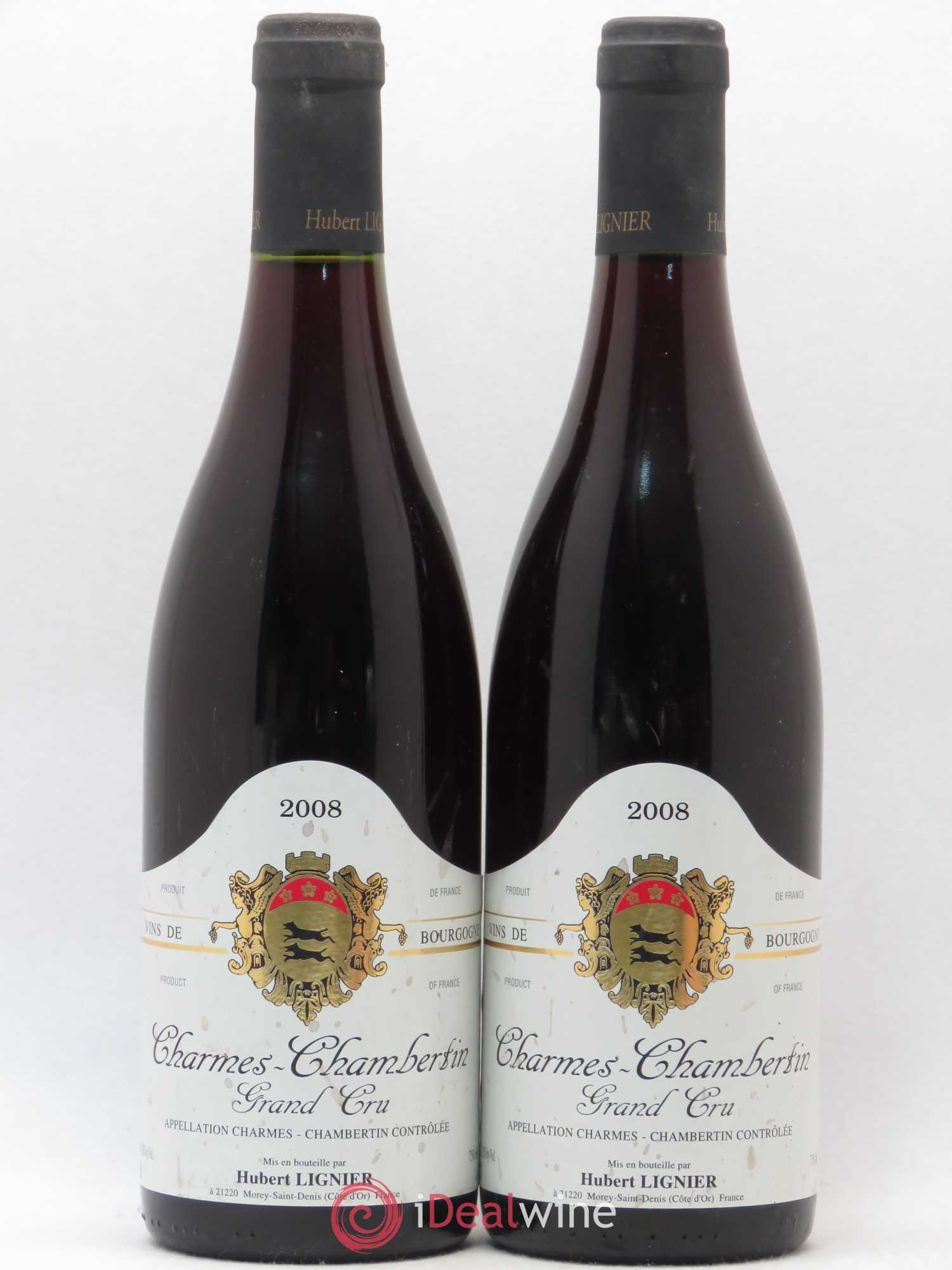 Charmes-Chambertin Grand Cru Hubert Lignier (Domaine) 2008 - Lot de 2 bouteilles - 0
