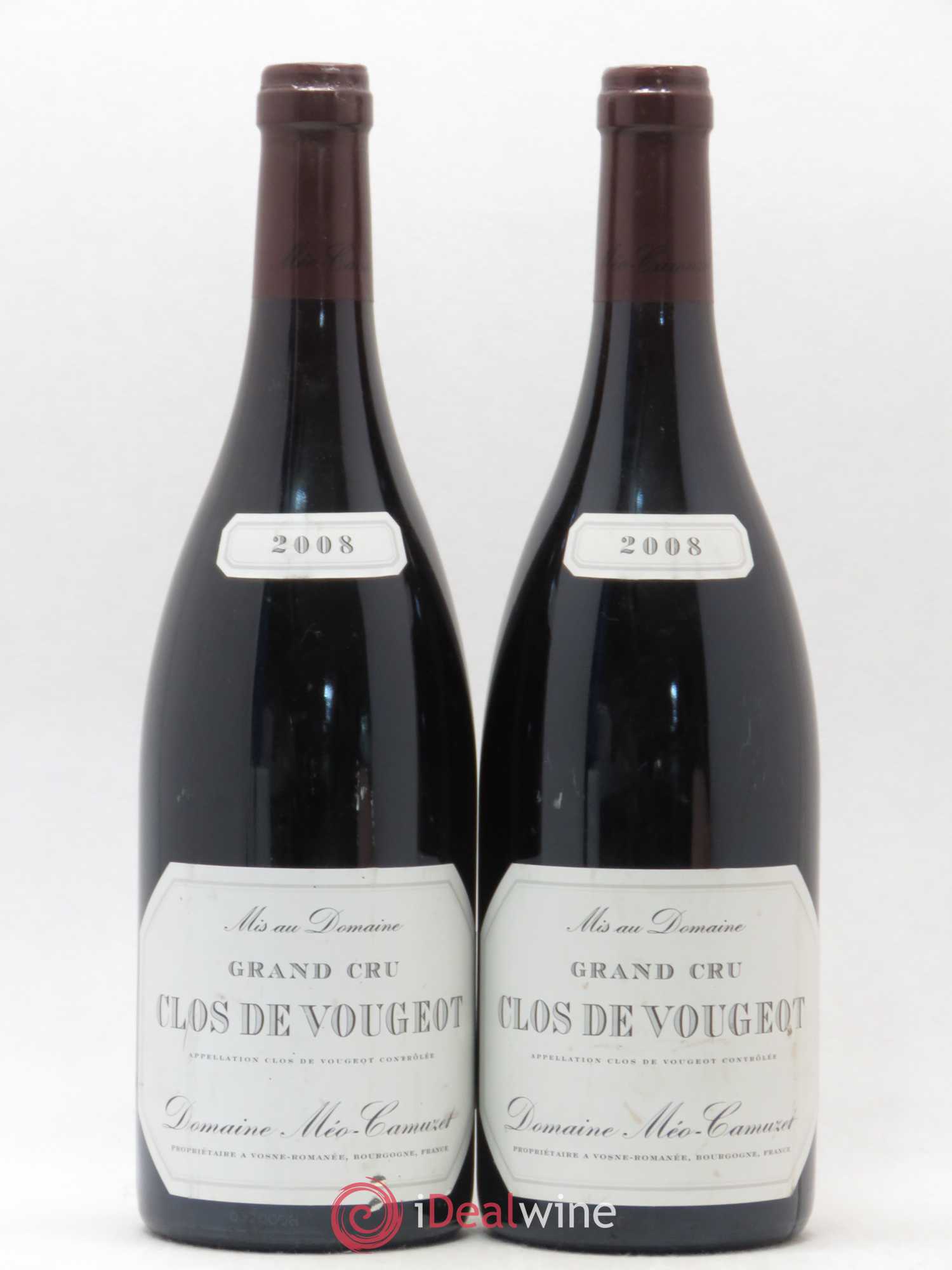 Clos de Vougeot Grand Cru Méo-Camuzet (Domaine) 2008 - Lot de 2 bouteilles - 0