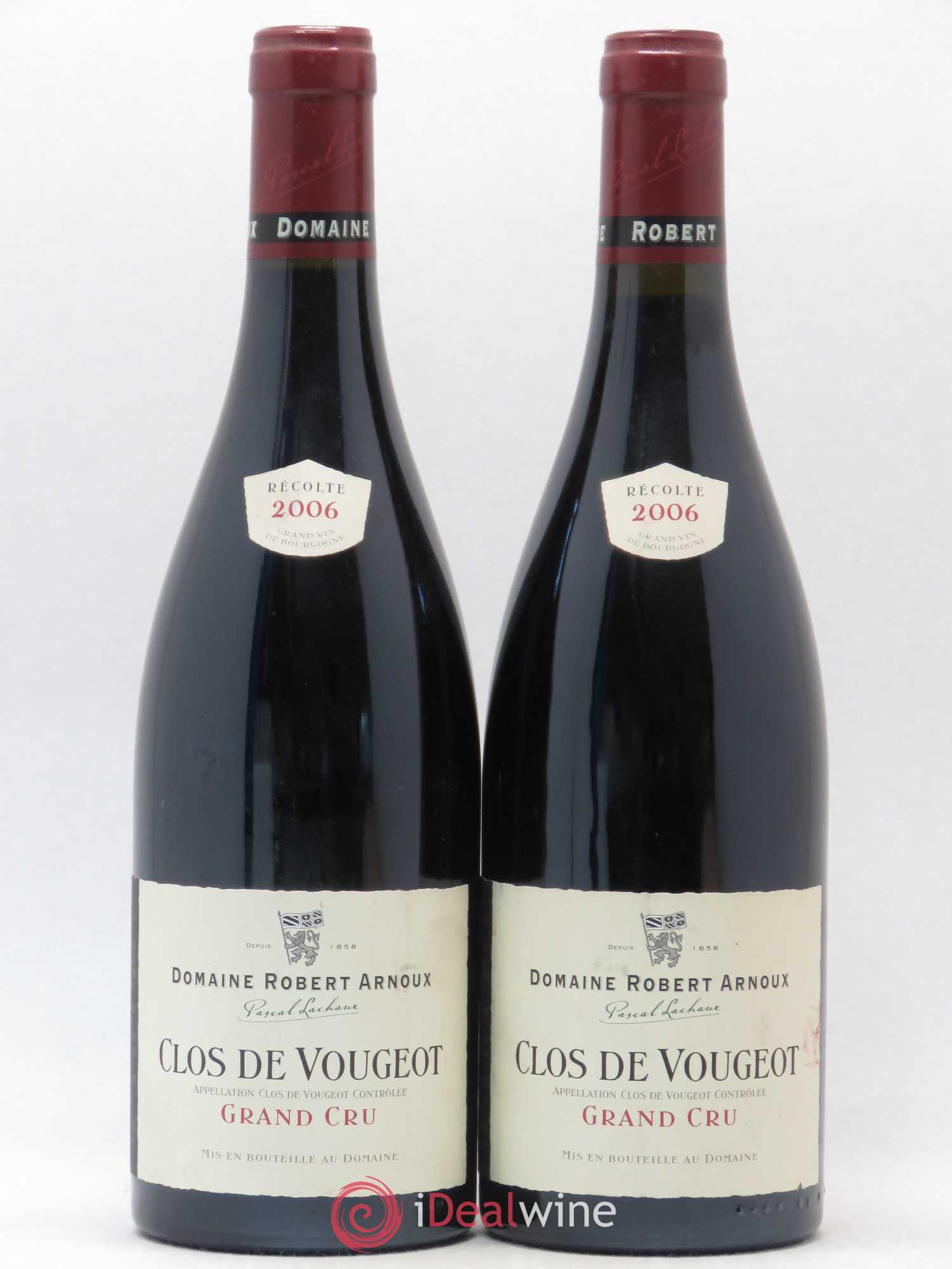 Clos de Vougeot Grand Cru Domaine Robert Arnoux 2006 - Lot de 2 bouteilles - 0