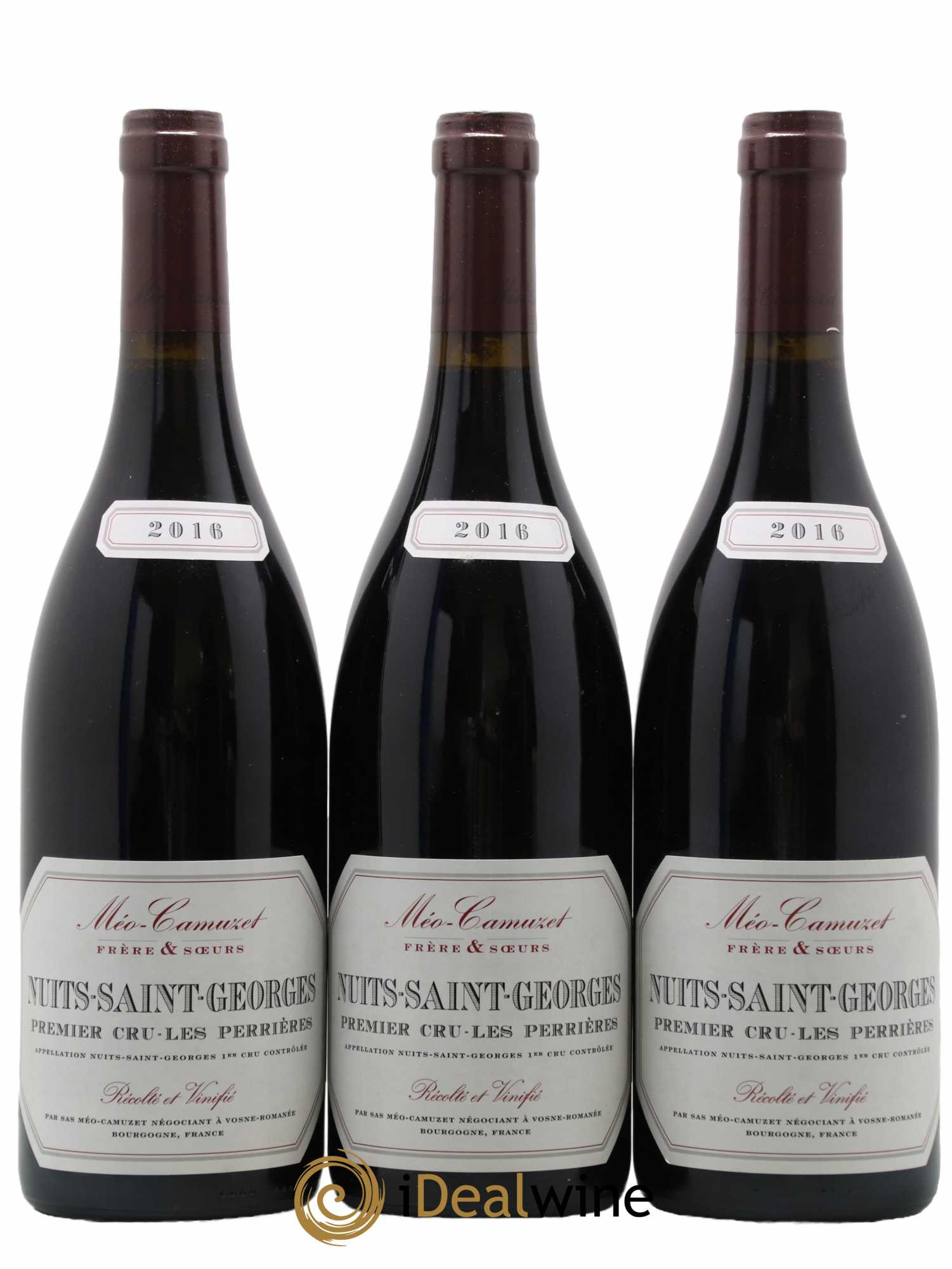Nuits-Saint-Georges 1er Cru Les Perrières Méo-Camuzet (Frère & Soeurs) 2016 - Lot de 3 bouteilles - 0