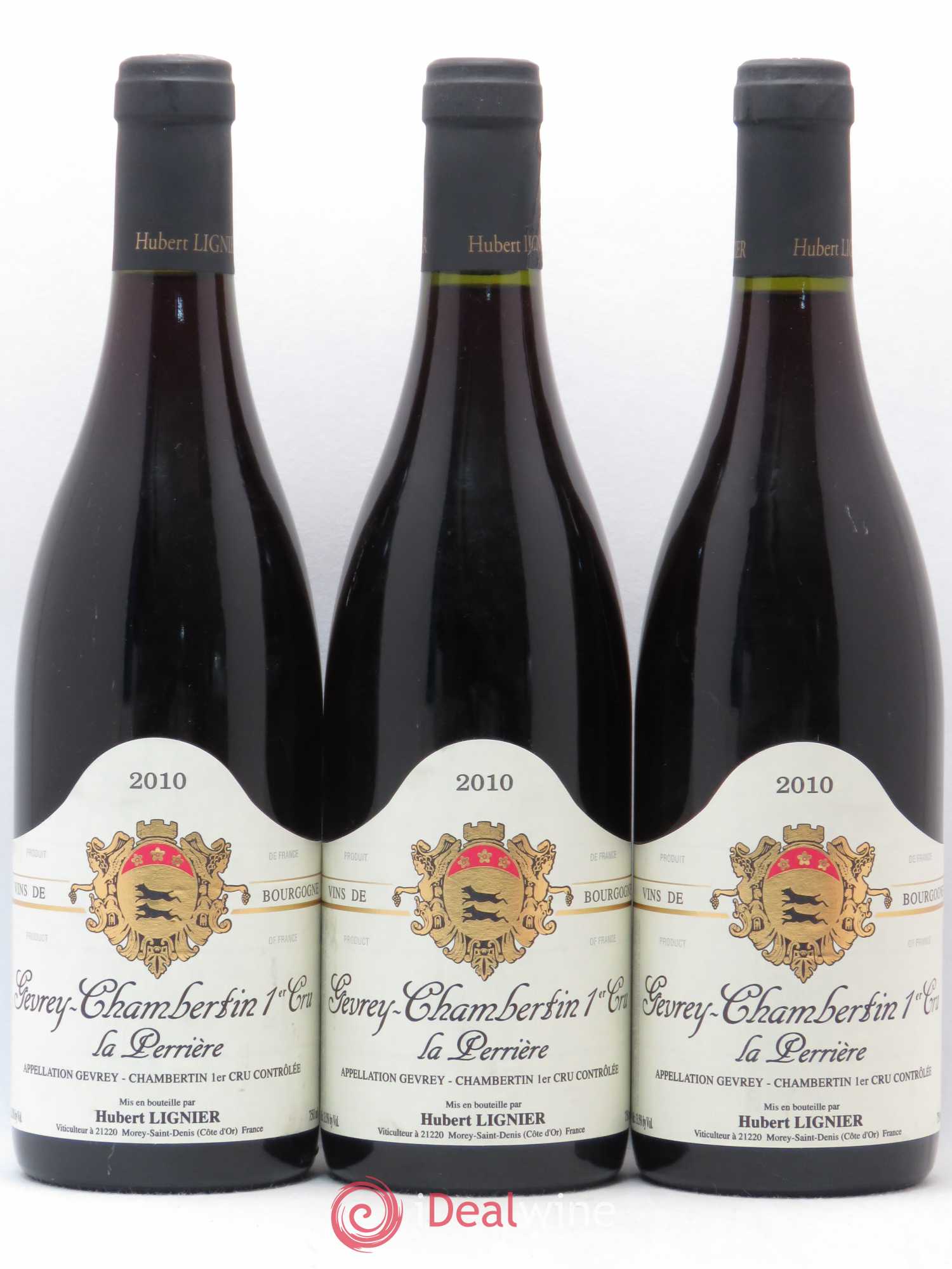 Gevrey-Chambertin Hubert Lignier (Domaine) 1er cru La Perrière 2010 - Posten von 3 Flaschen - 0