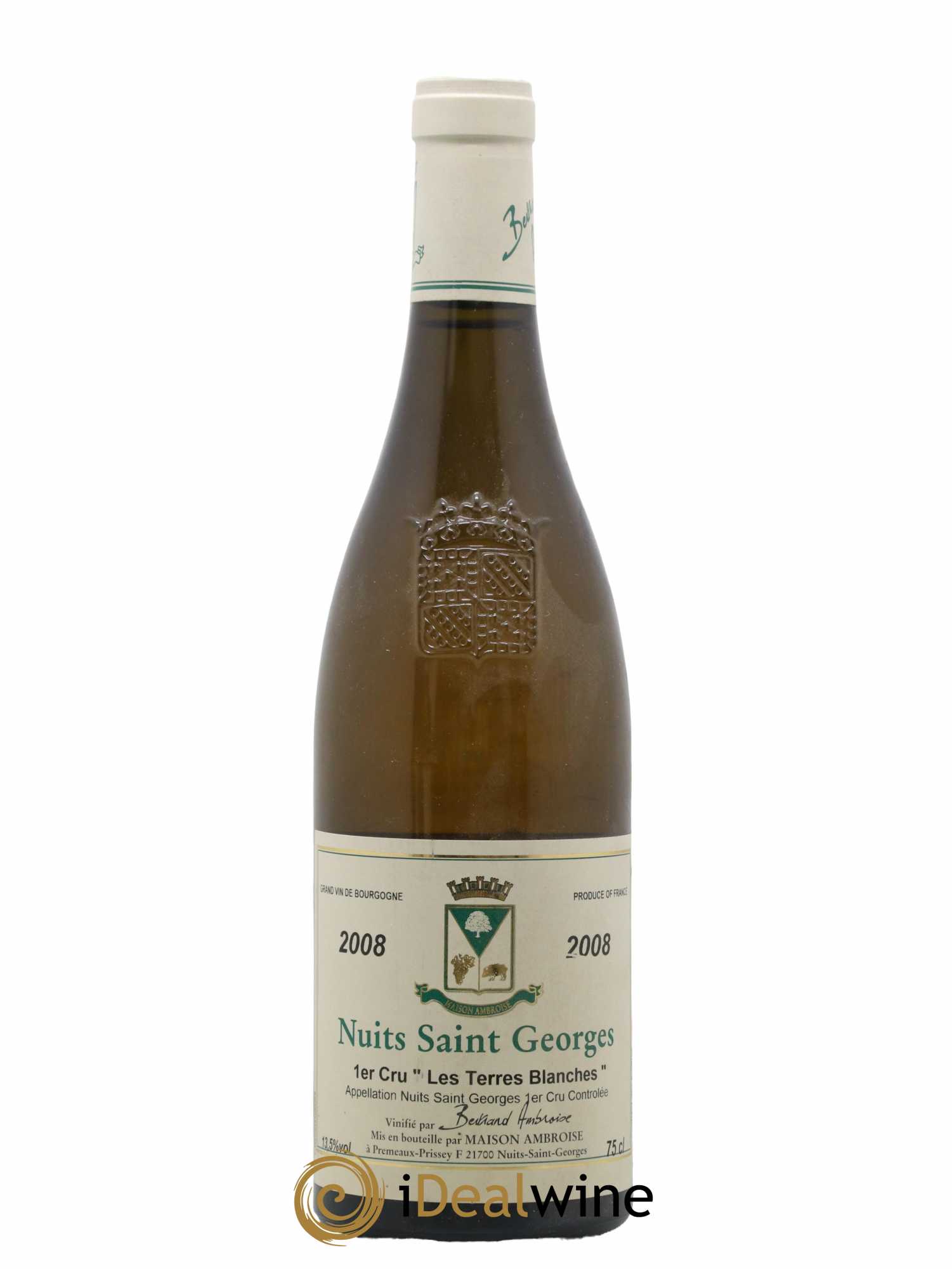 Nuits-Saint-Georges 1er Cru Terres Blanches Domaine Bertrand Ambroise 2008 - Lot de 1 bouteille - 0