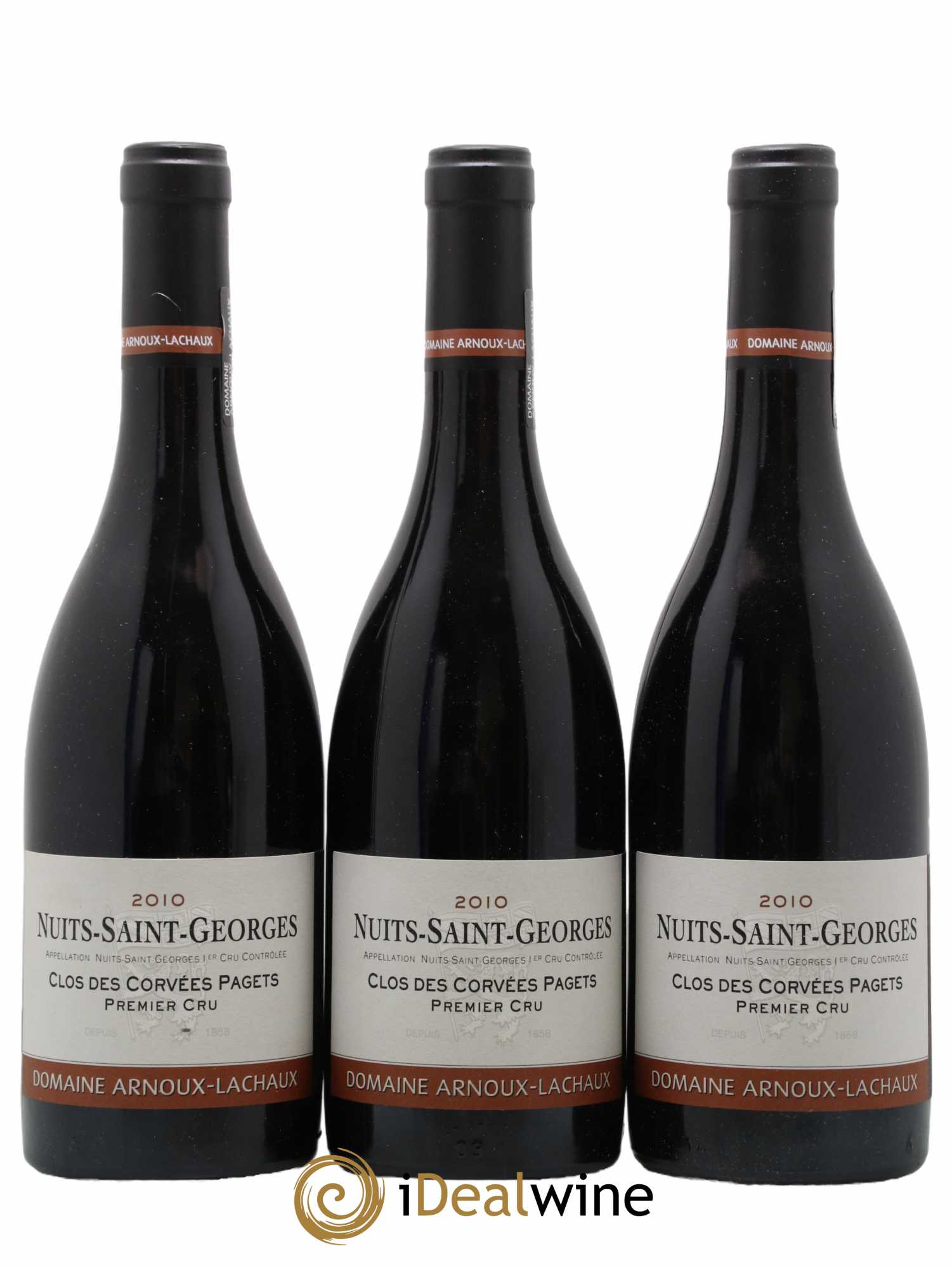 Nuits-Saint-Georges 1er Cru Clos des Corvées Pagets Arnoux-Lachaux (Domaine) 2010 - Lot de 3 bouteilles - 0