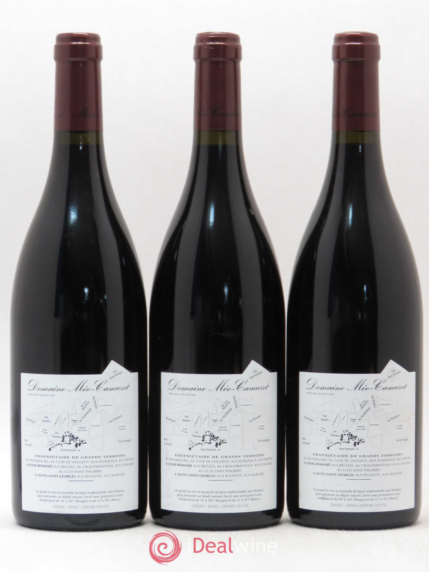 Corton Grand Cru Clos Rognet Méo-Camuzet (Domaine) 2010 - Lot de 3 bouteilles - 1