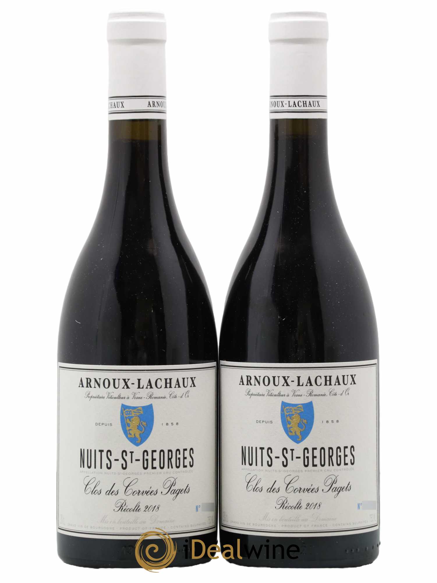 Nuits-Saint-Georges 1er Cru Clos des Corvées Pagets Arnoux-Lachaux (Domaine) 2018 - Lot de 2 bouteilles - 0