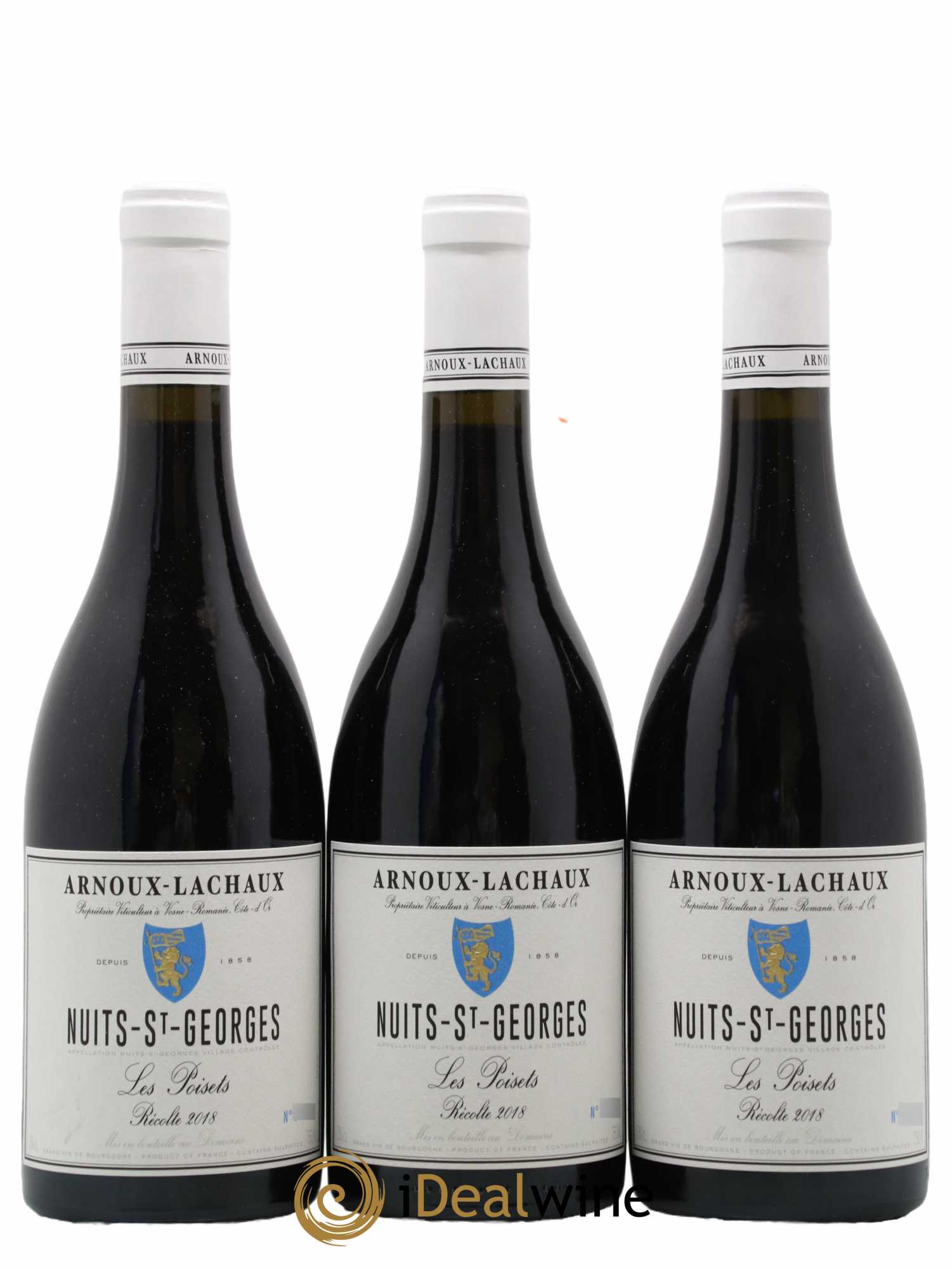 Nuits-Saint-Georges Les Poisets Arnoux-Lachaux (Domaine) 2018 - Lot de 3 bouteilles - 0