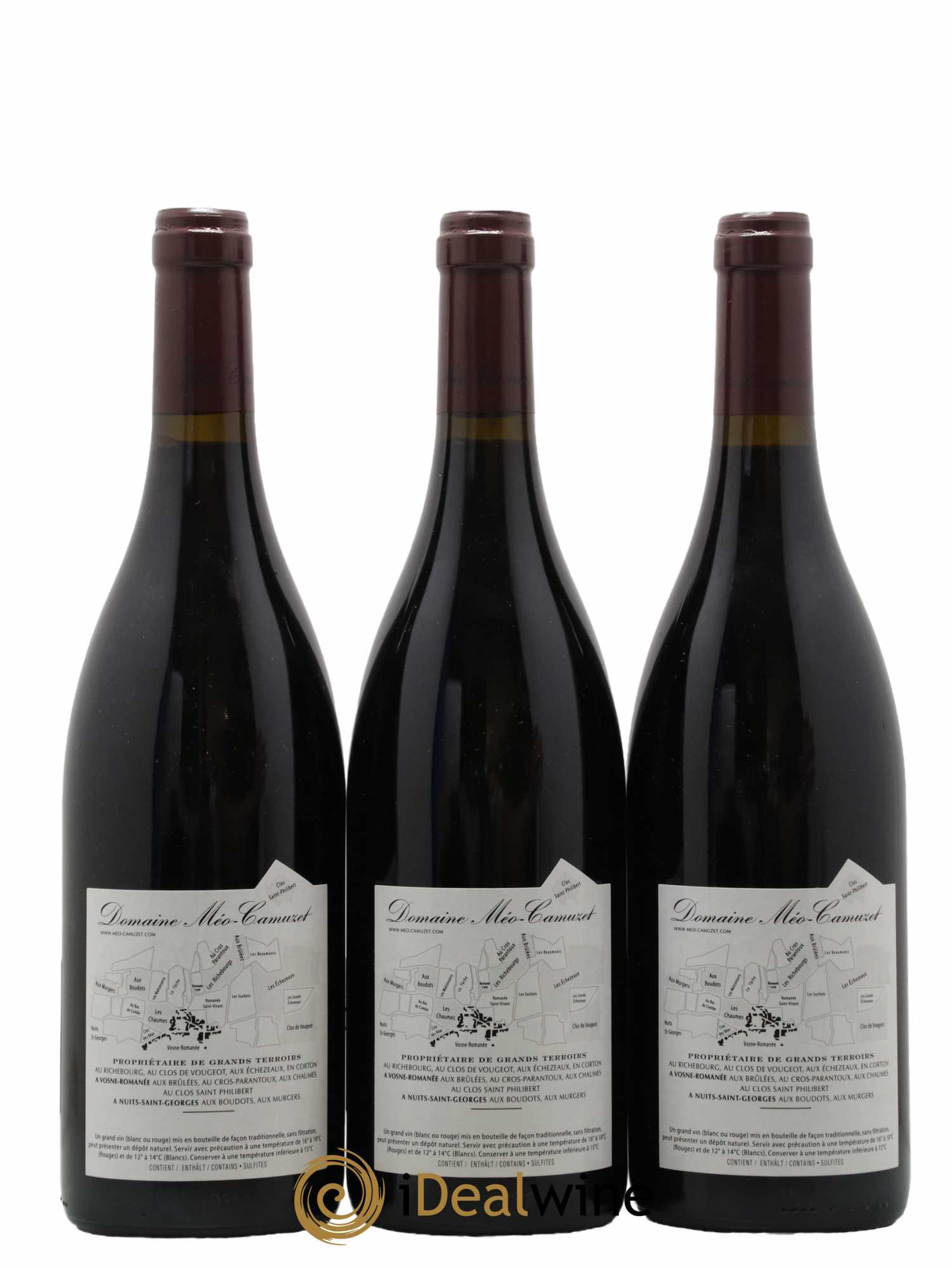 Clos de Vougeot Grand Cru Méo-Camuzet (Domaine) 2016 - Lot de 3 bouteilles - 1