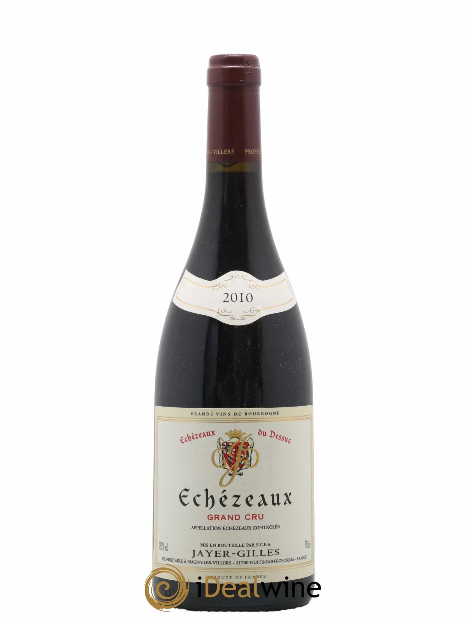 Echezeaux Grand Cru Du Dessus Hoffmann-Jayer (anciennement Jayer-Gilles) 2010 - Lot de 1 bouteille - 0